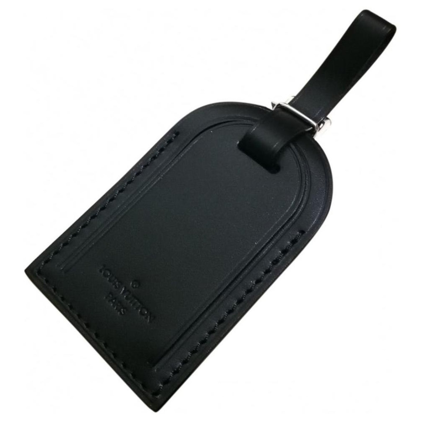 Louis Vuitton Name tag Purses, wallets, cases Leather Black ref.88863 - Joli Closet