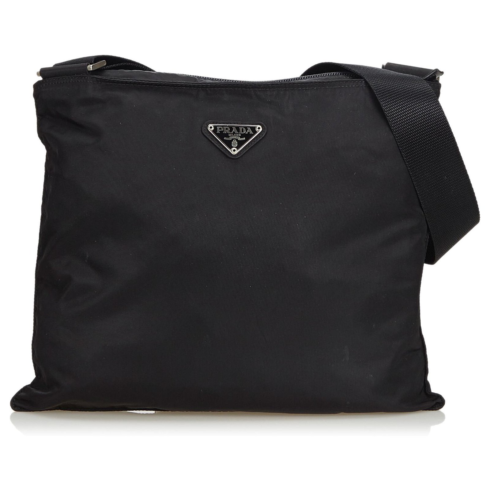 prada black nylon crossbody bag