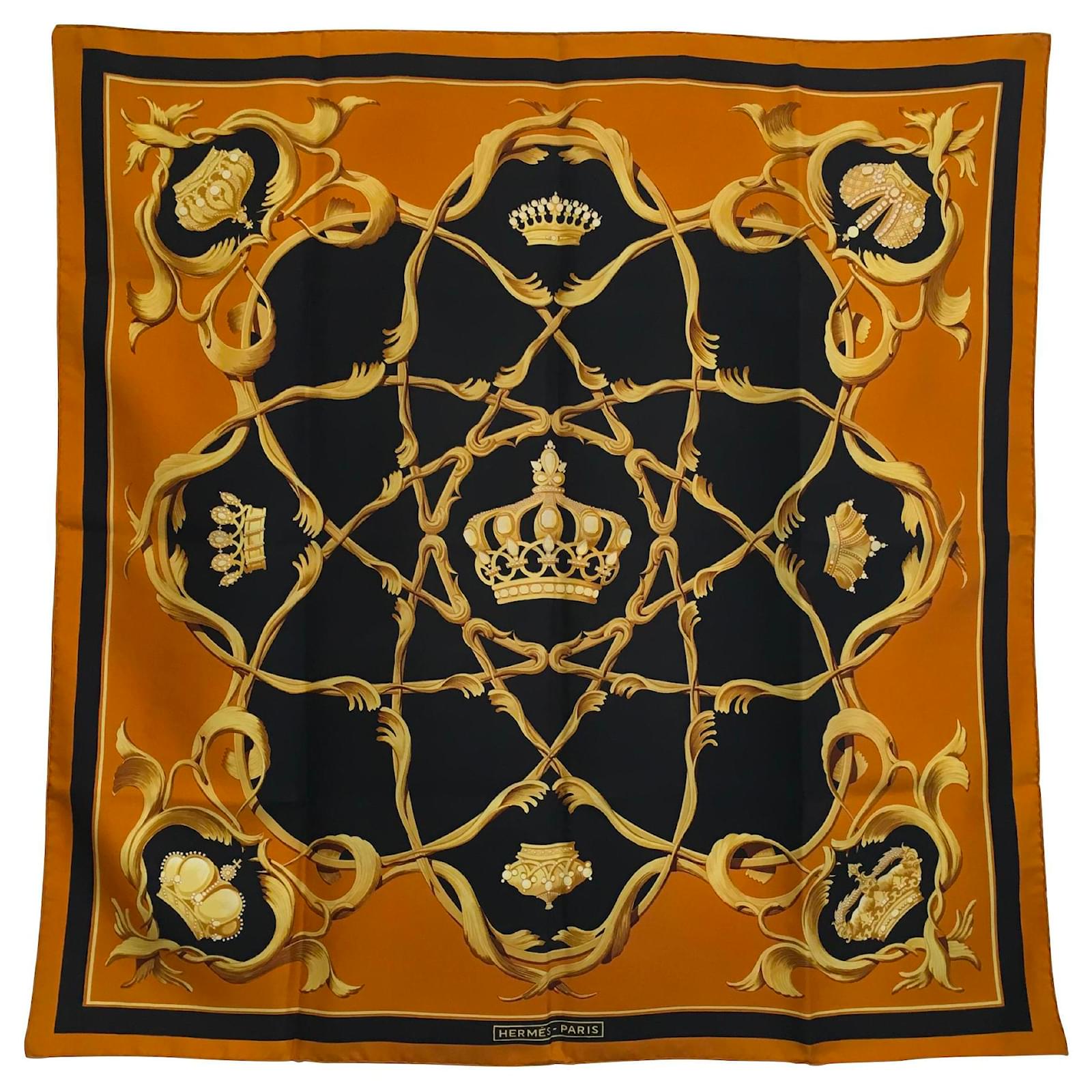 hermes crown scarf