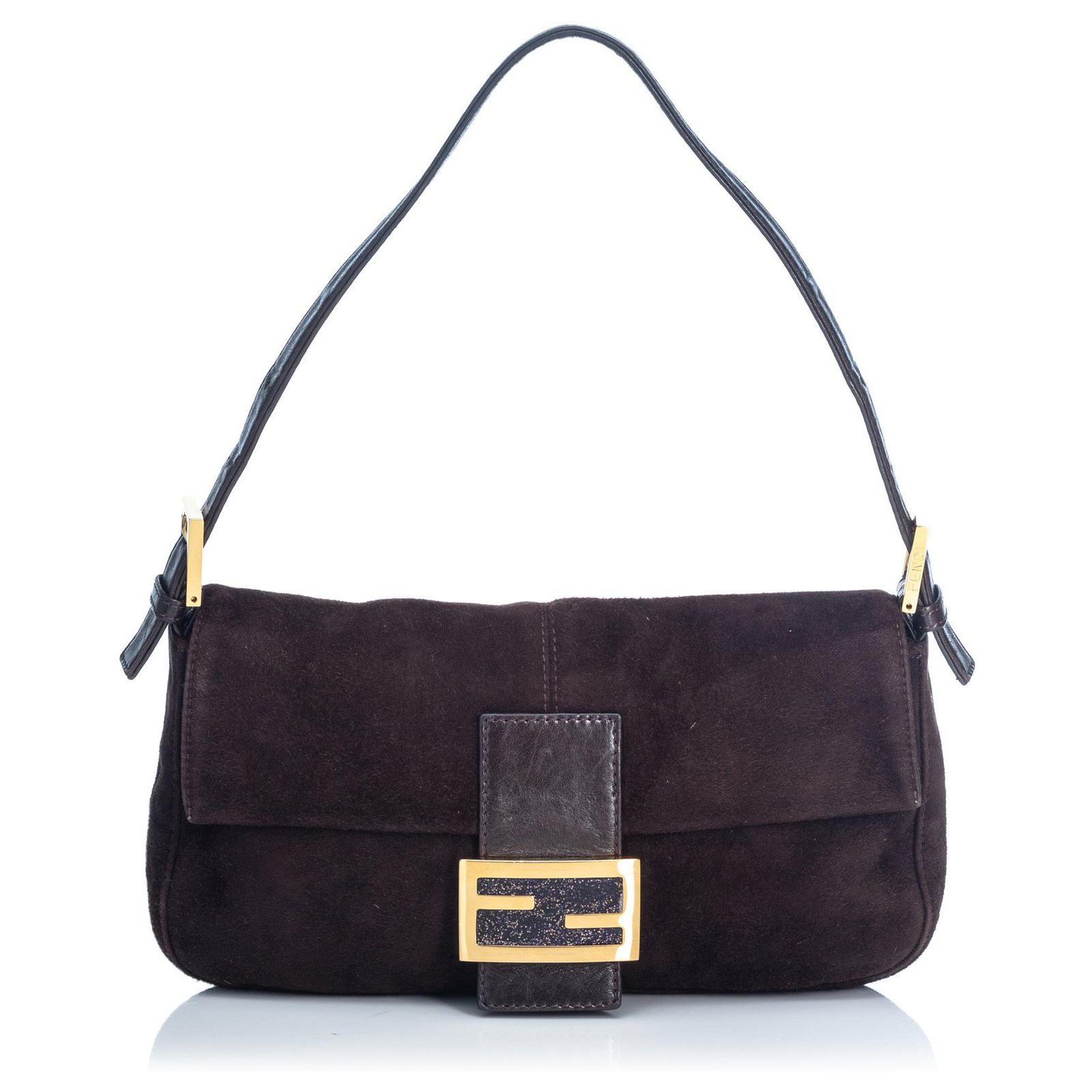 fendi suede baguette