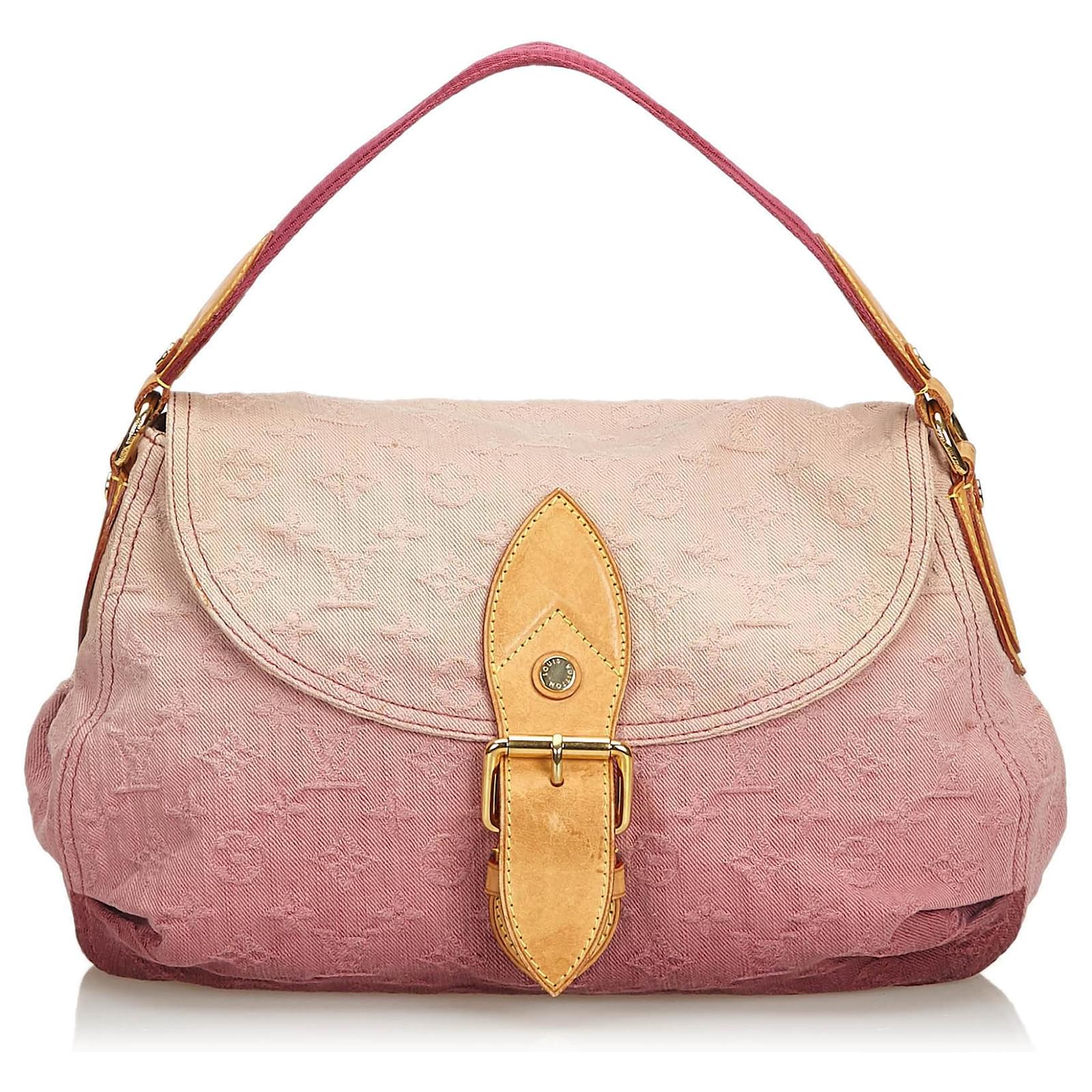 louis vuitton pink denim bolsa
