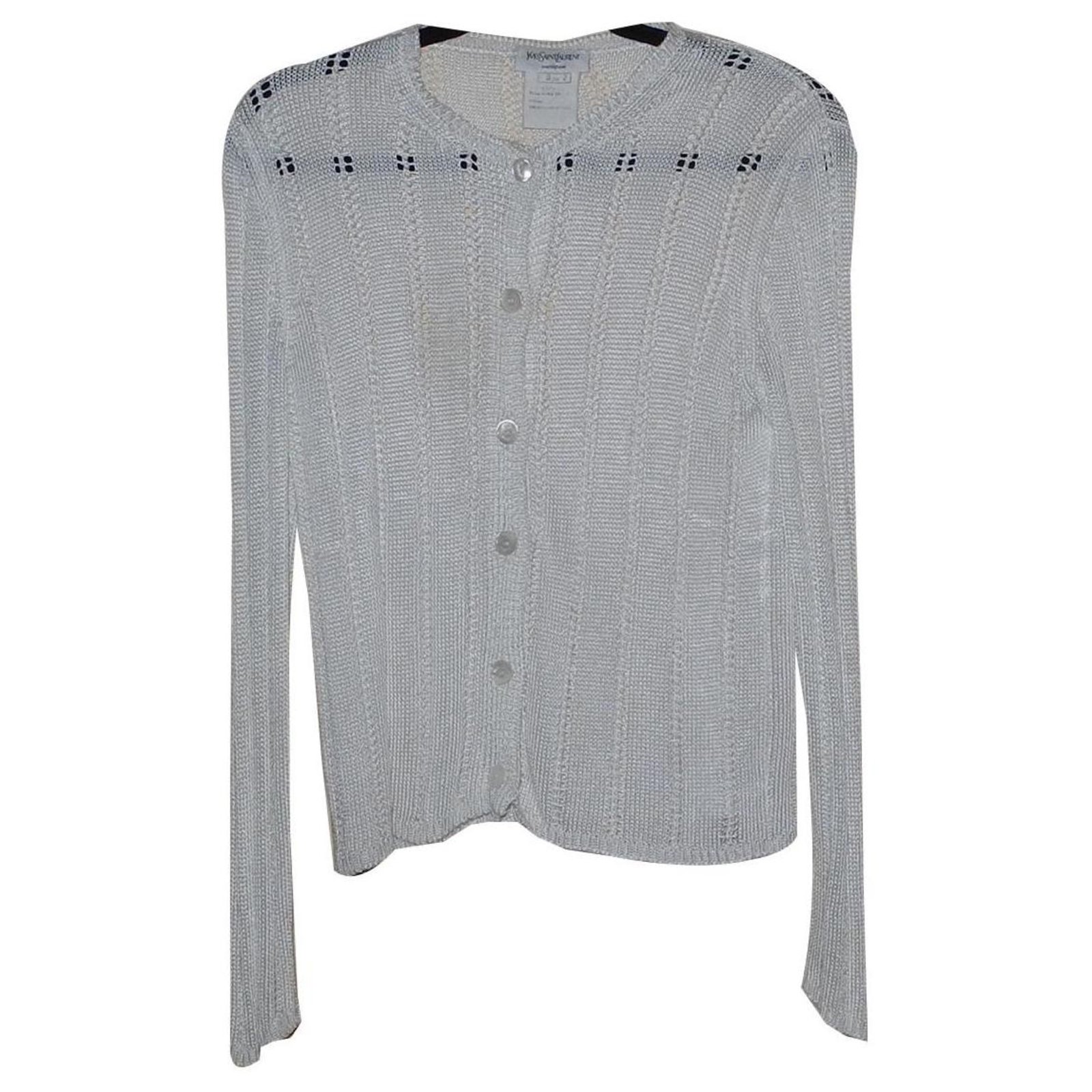 Yves Saint Laurent Knitwear White Viscose ref.130565 - Joli Closet