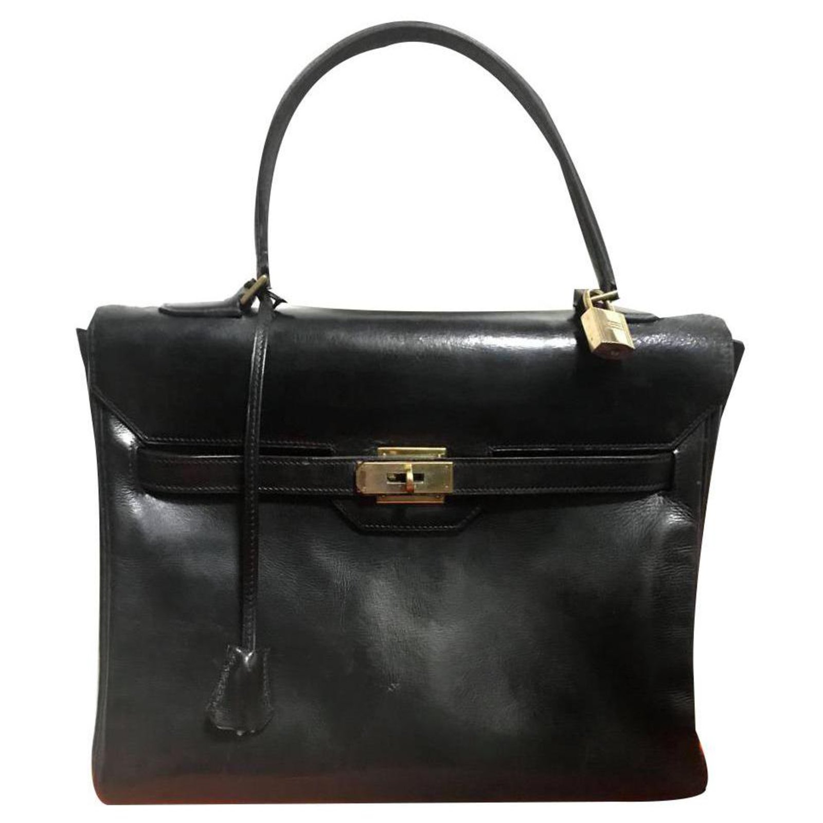 Hermès Kelly Monaco Black Leather ref.130743 - Joli Closet