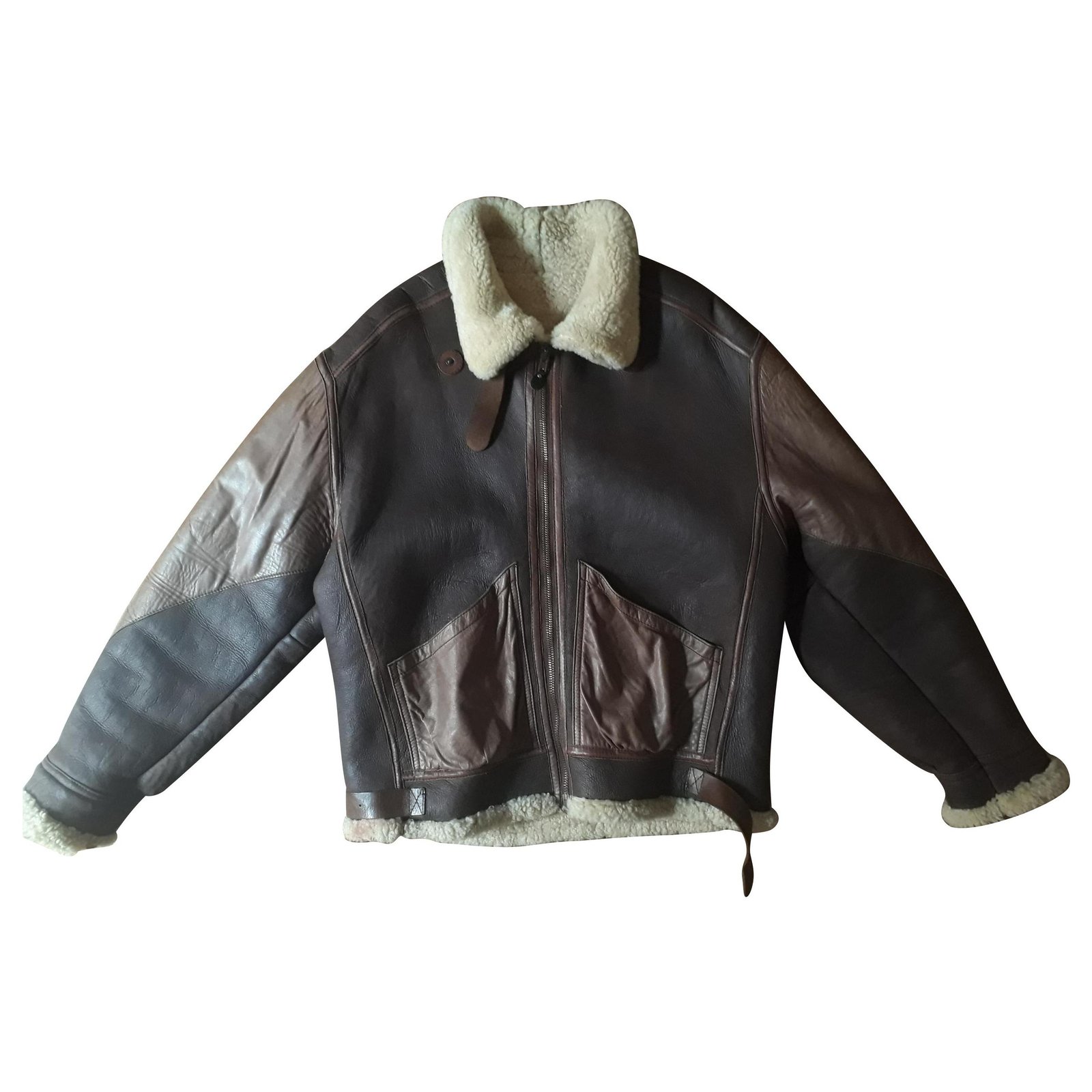 armani brown leather jacket