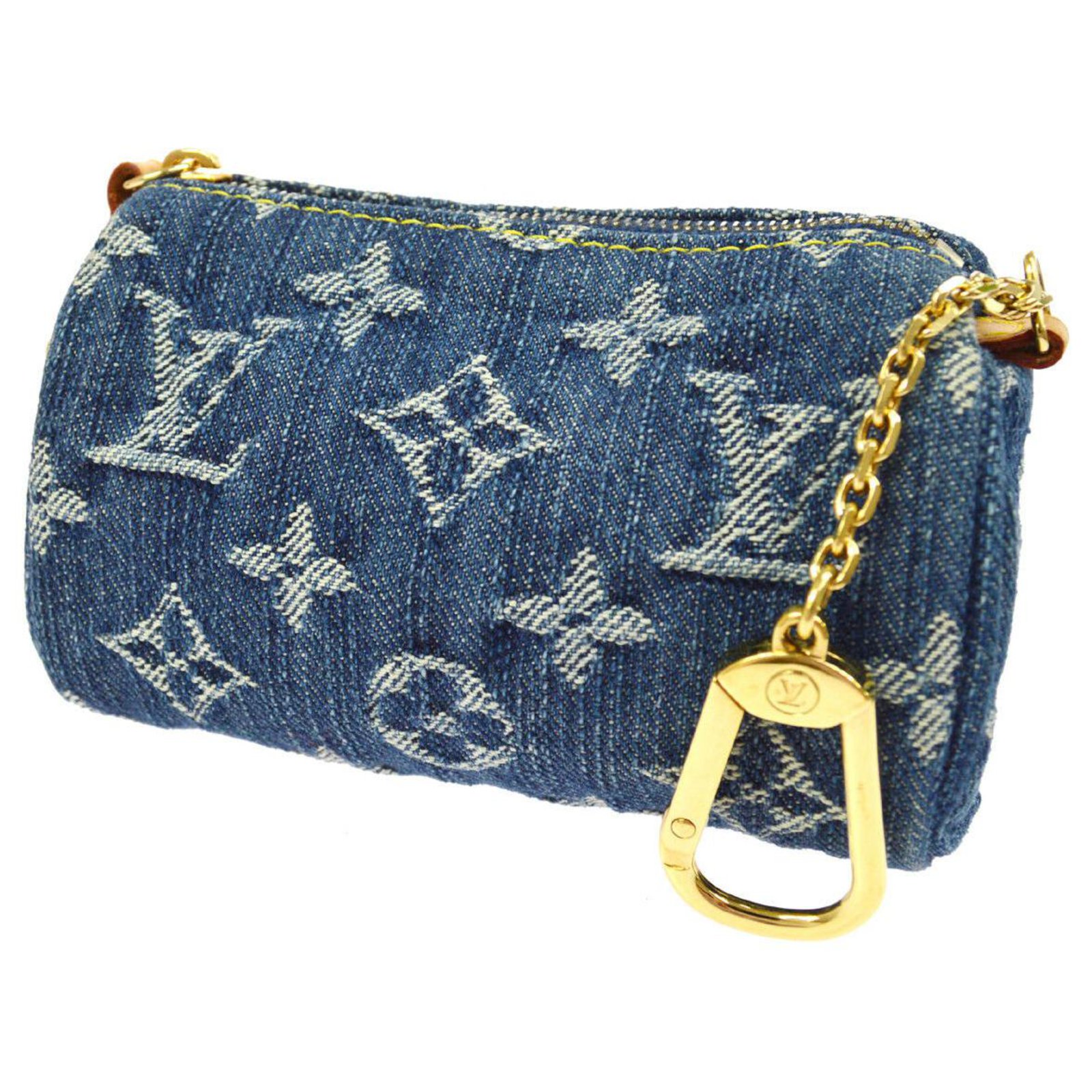 Louis Vuitton jeans bag jewelry Blue Cloth ref.131062 - Joli Closet