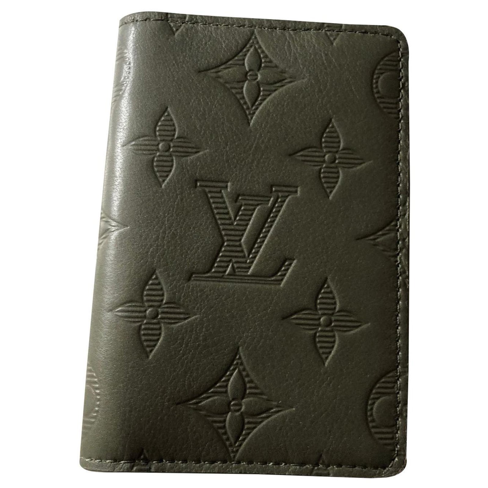 Louis Vuitton® Pocket Organizer Khaki. Size  Pocket organizer, Wallet men, Louis  vuitton