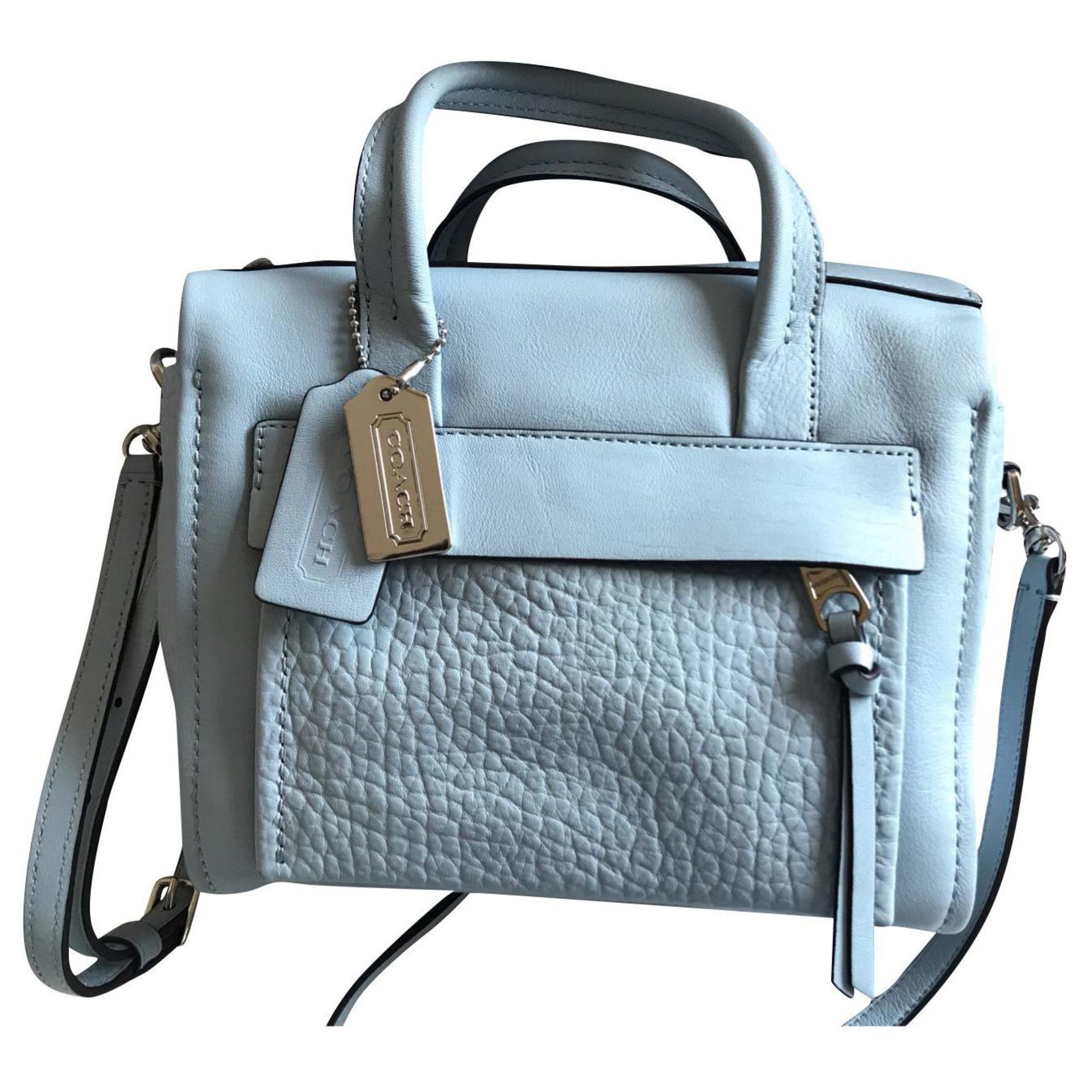 light blue coach crossbody