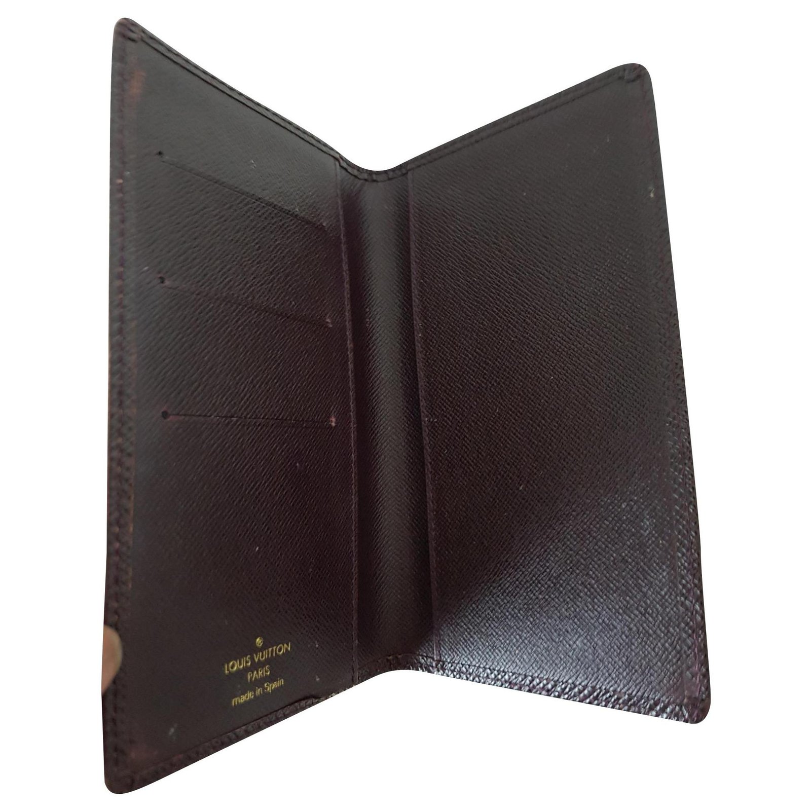 Louis Vuitton Taiga Long wallet AND card case SET Cognac Leather ref.131907  - Joli Closet
