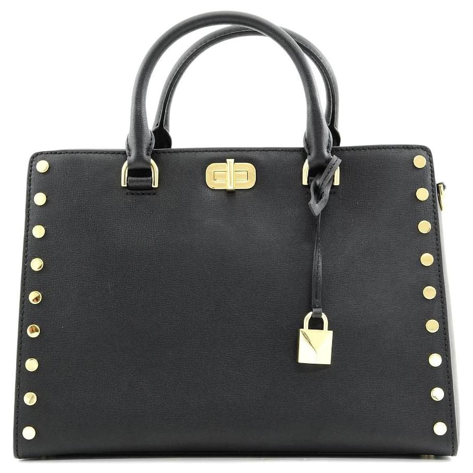 Michael Kors Sac ?� main MK nouveau Cuir Noir ref.132187 - Joli Closet