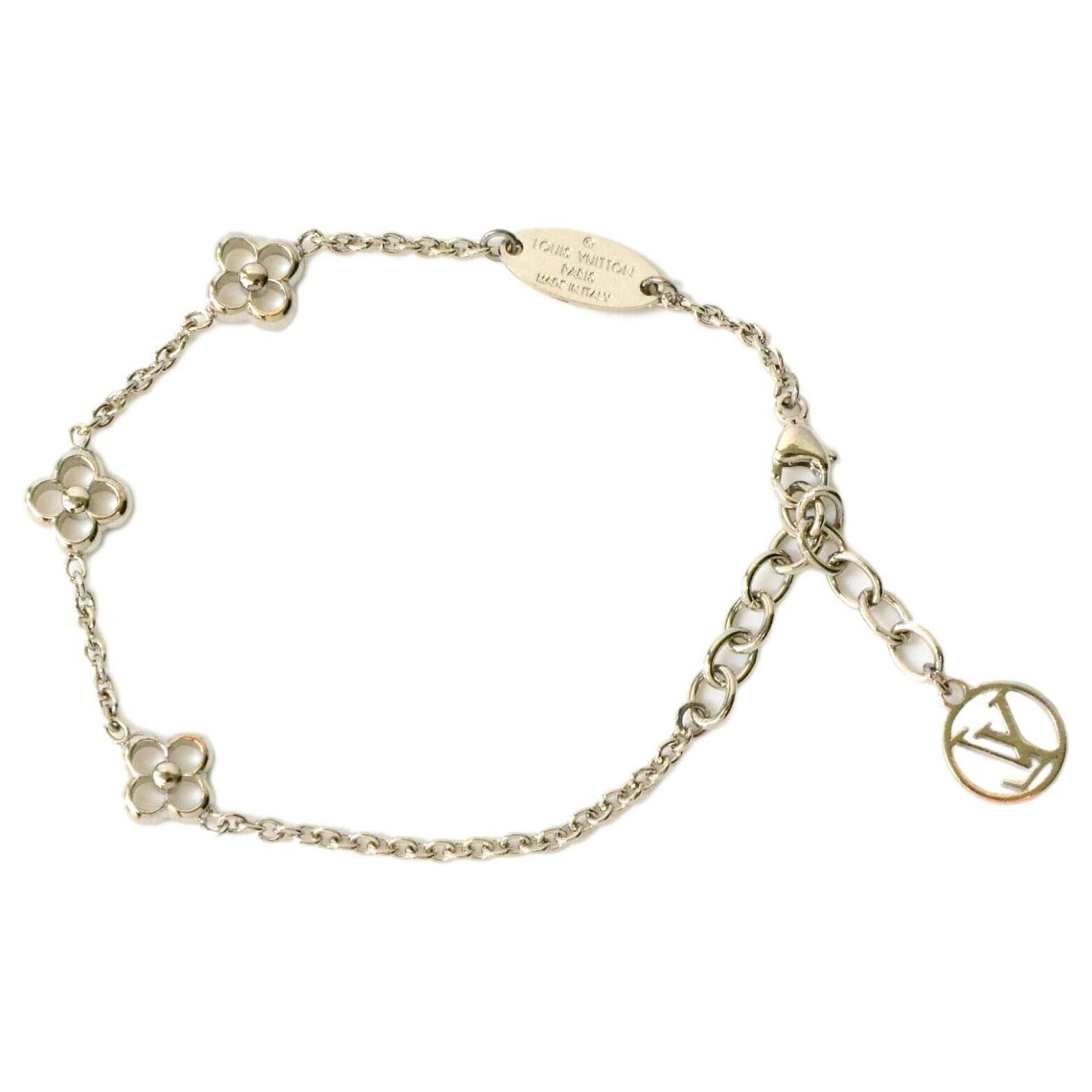 Bracelet Louis Vuitton en argent Métal Argenté ref.132275 - Joli
