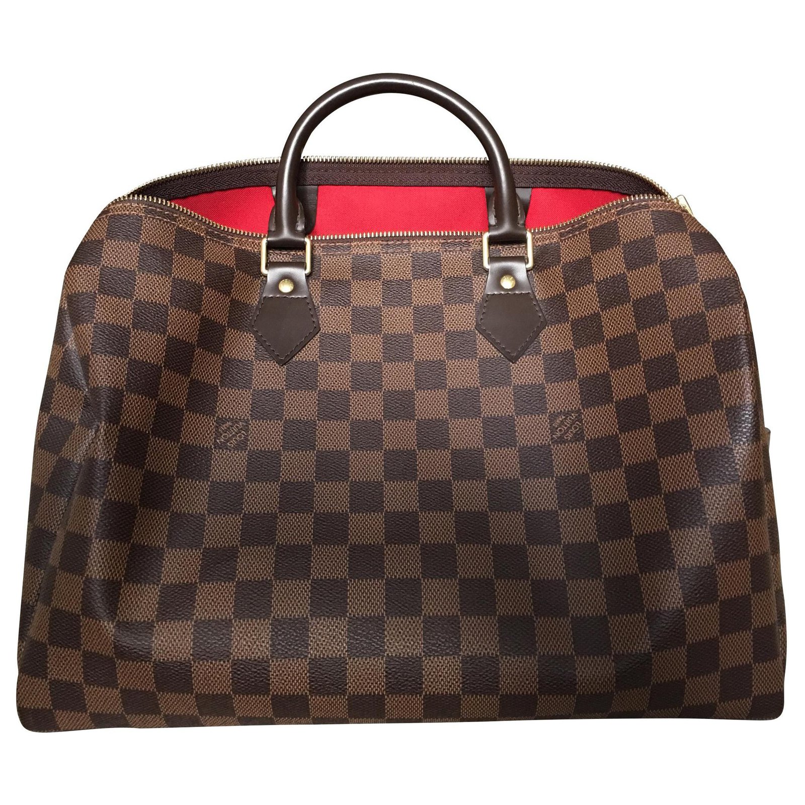 Louis Vuitton Speedy damier Cuir Marron ref.132729 Joli Closet