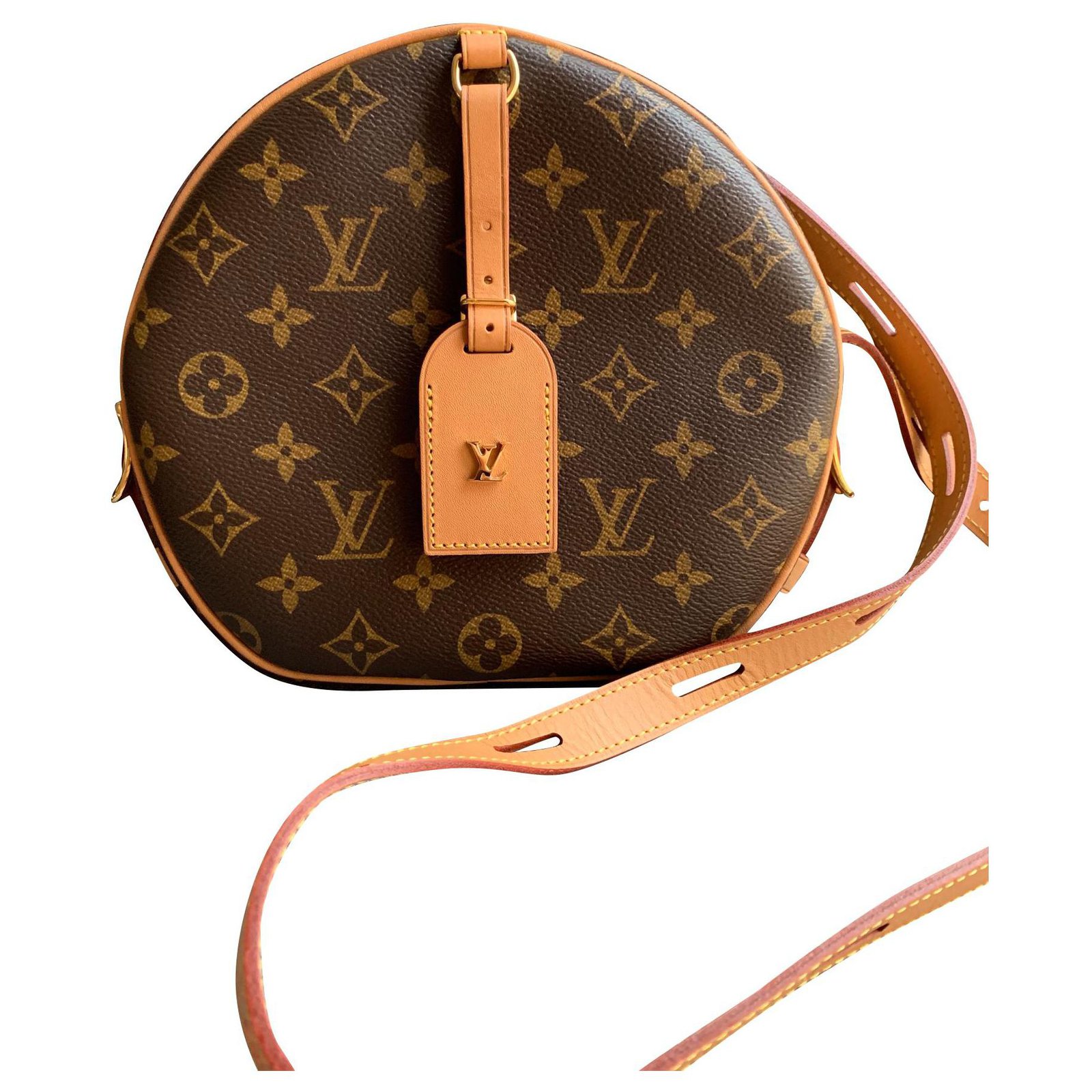 Louis Vuitton Boite Chapeau Souple Monogram Handbag M52294 Brown Cloth - Joli Closet