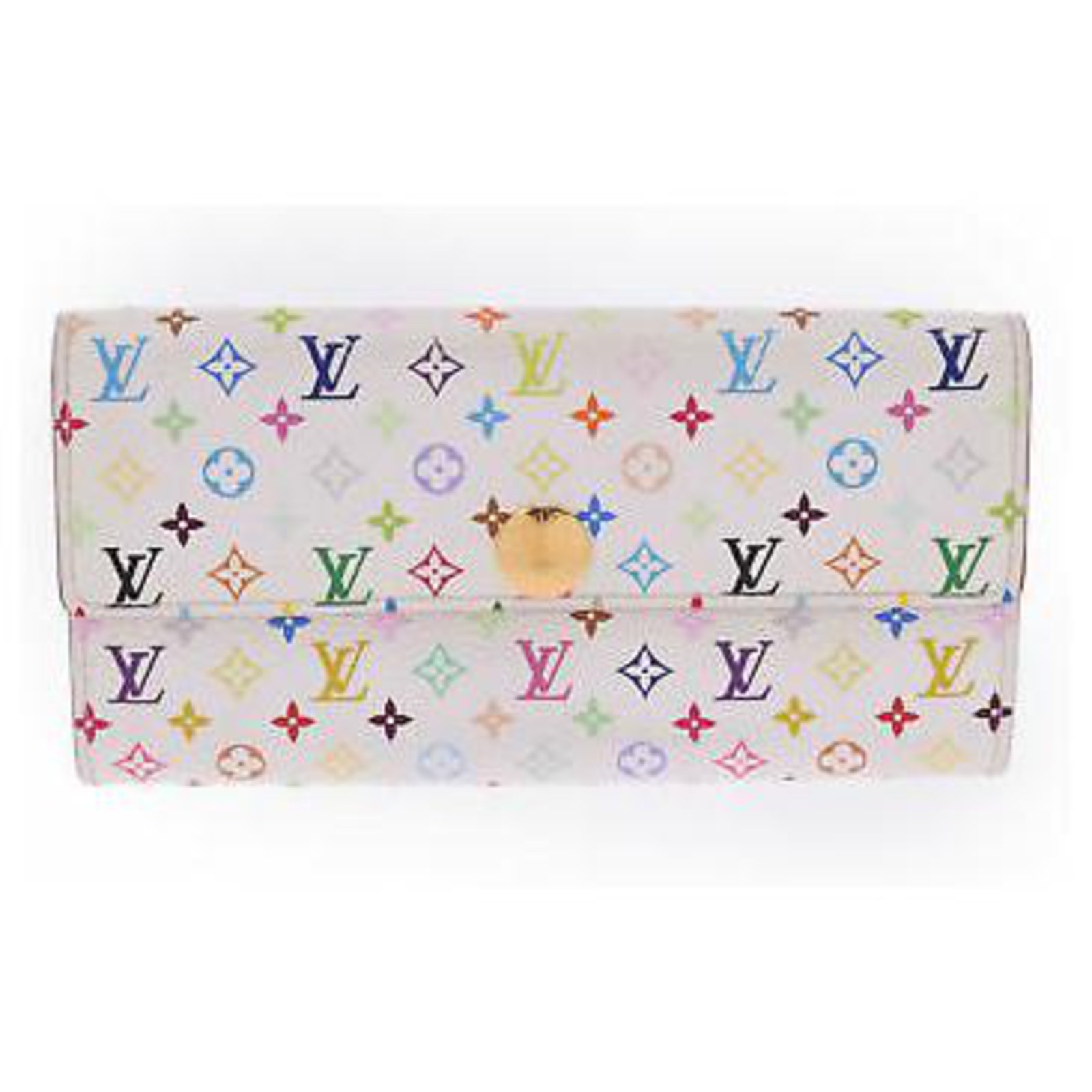 Louis Vuitton Multicolor Wallet White ref.132918 - Joli Closet