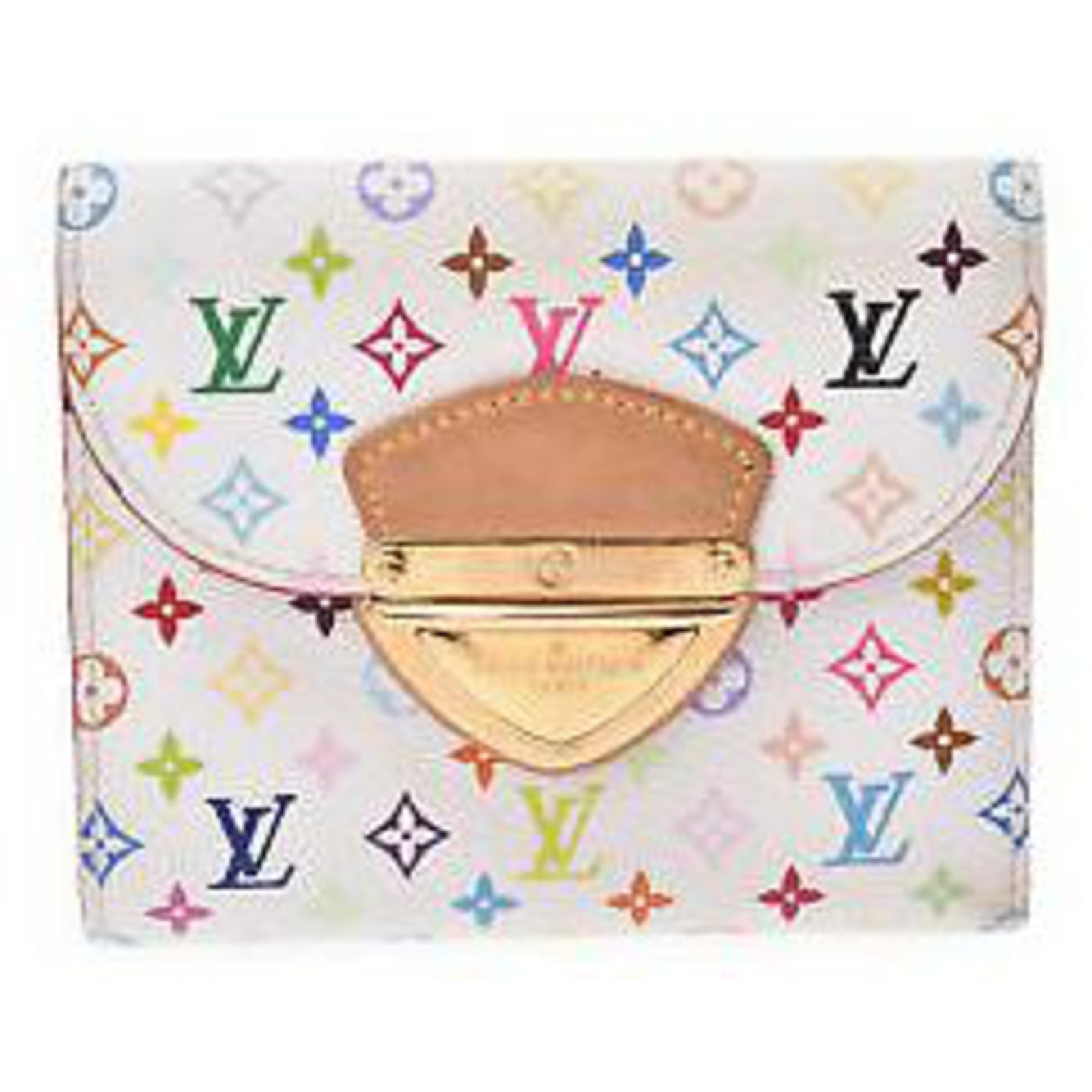 Louis Vuitton Portafoglio Multicolor Bianco