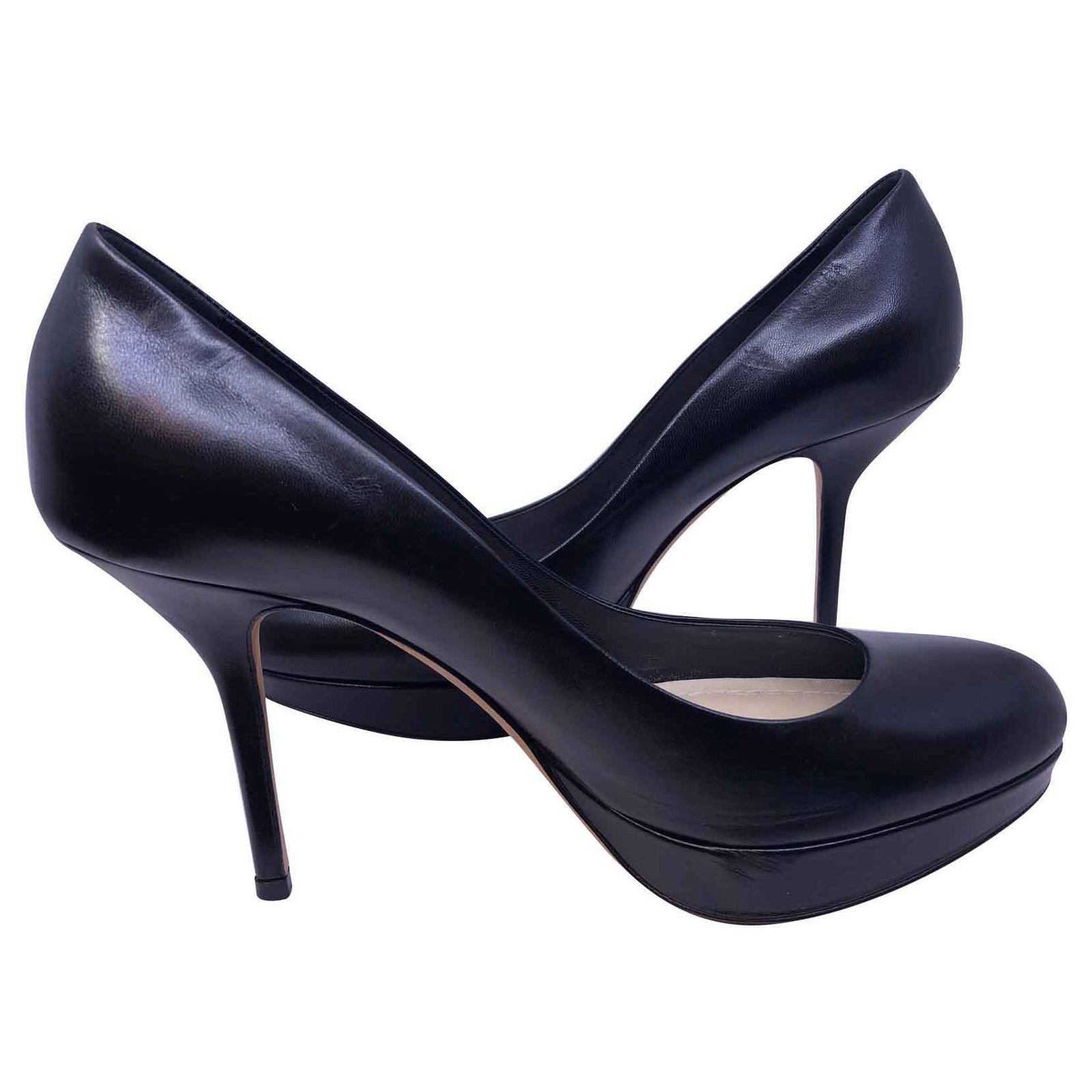 black dior heels