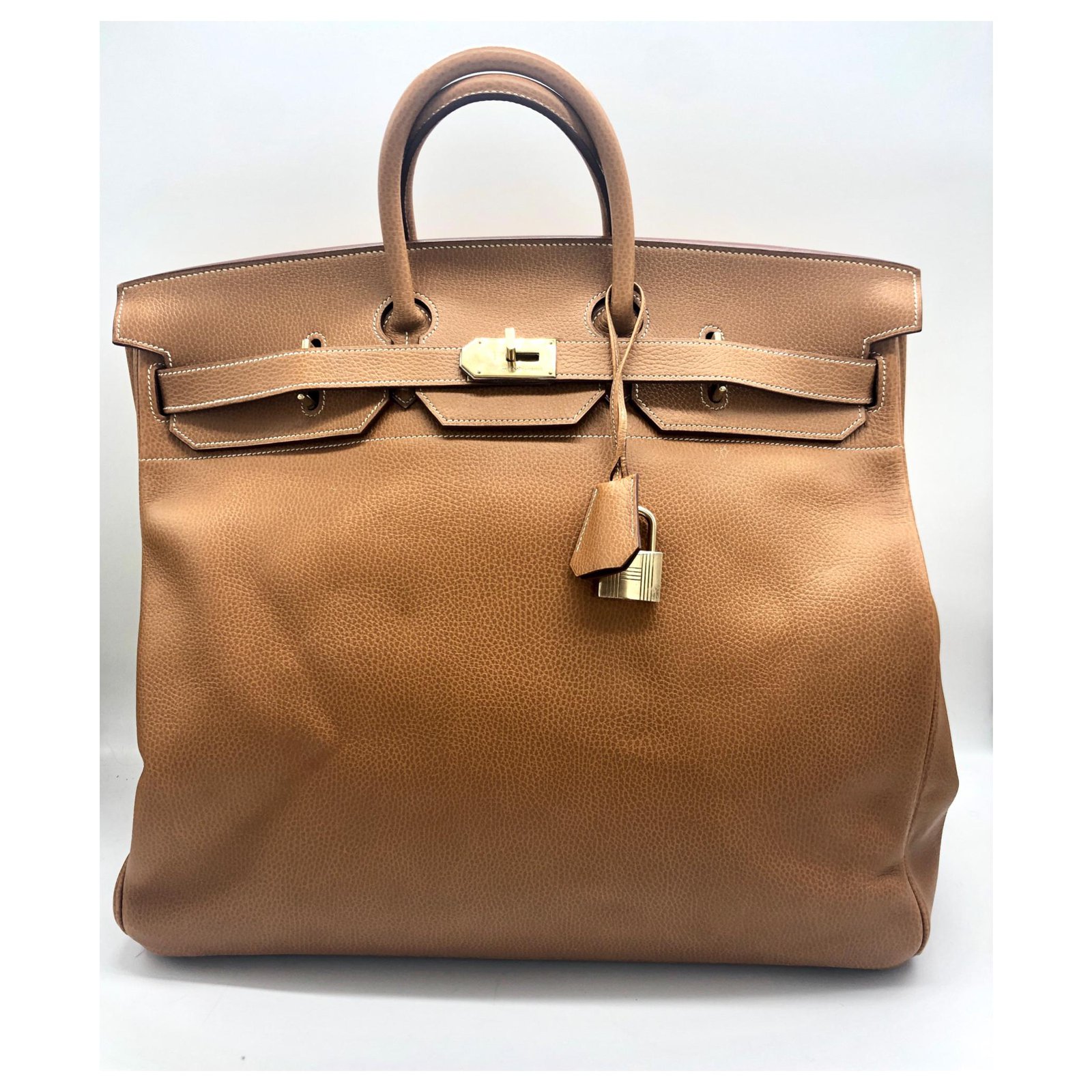 Hermes Hermes Bag Hermès Togo HAC Birkin 50 HAUT À COURROIES