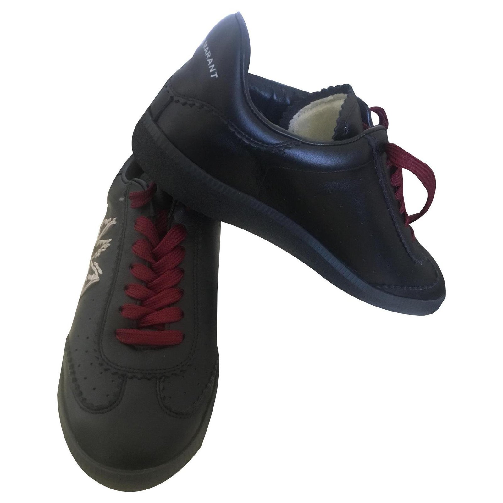 klep Mantel atomair Isabel Marant Sneakers Black Leather ref.134196 - Joli Closet