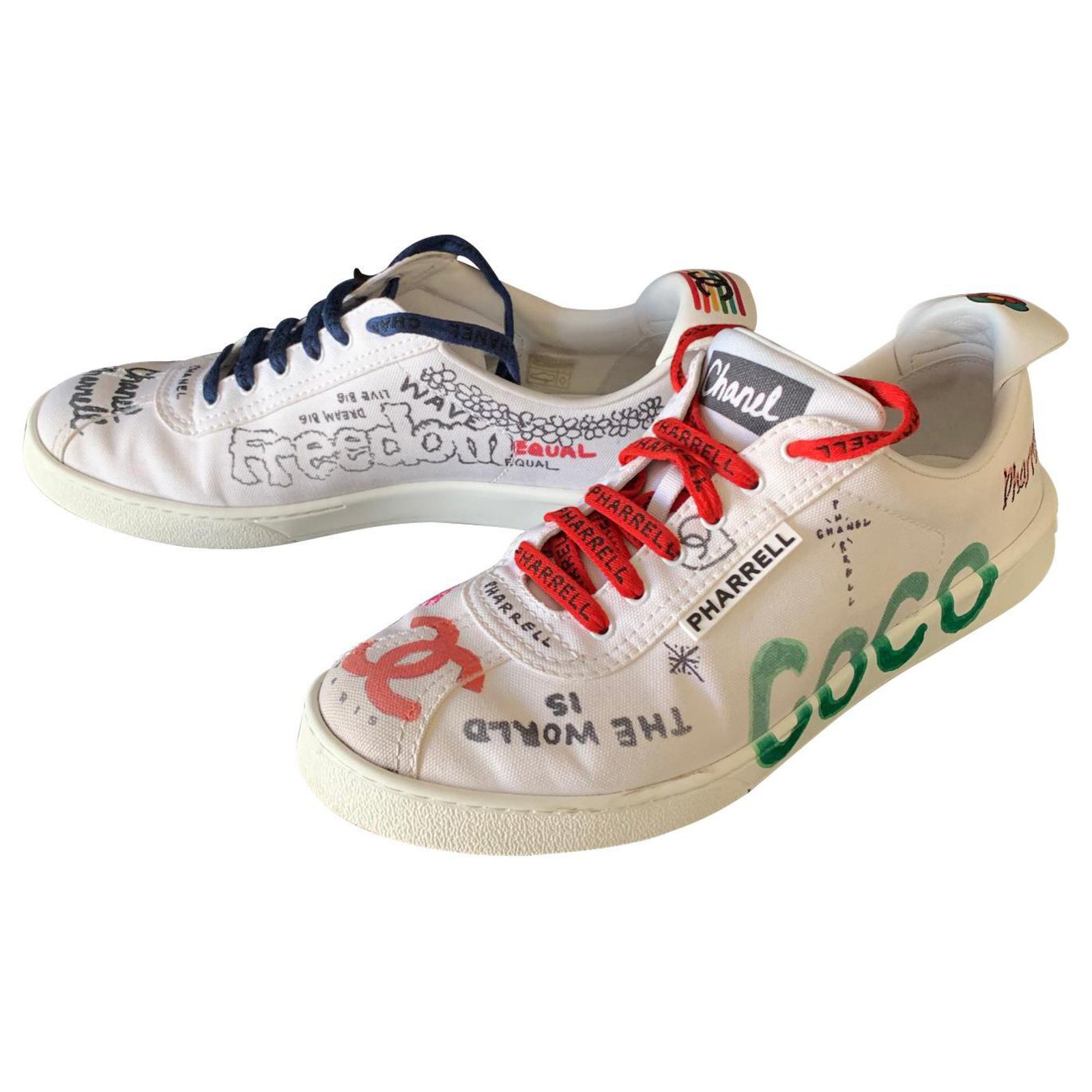 CHANEL PHARRELL sneakers Grafiti collection capsule used and worn