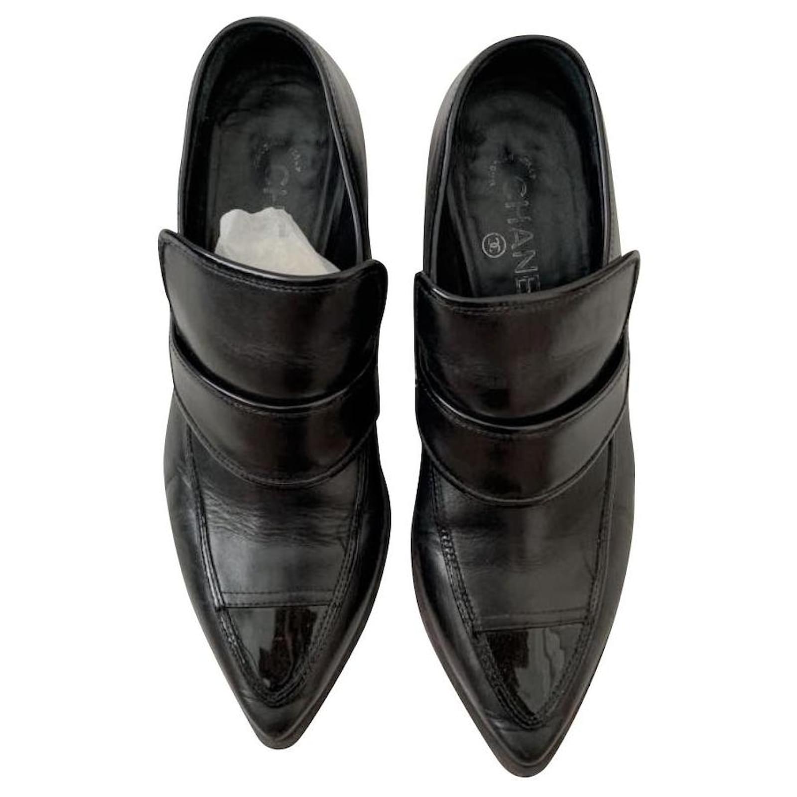 Ballerines talon compensé en cuir noir Tamaris | La Redoute