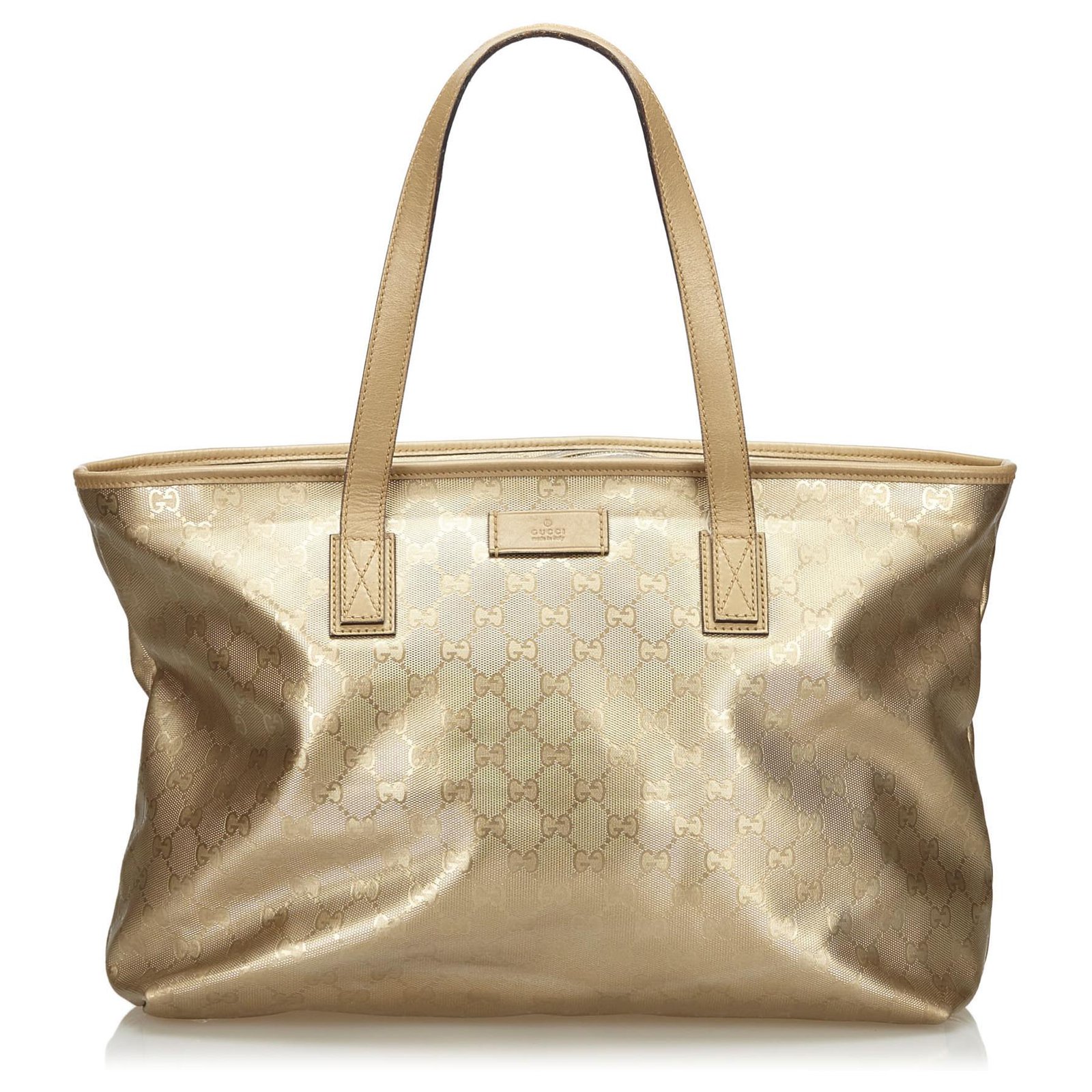 gucci gold tote bag