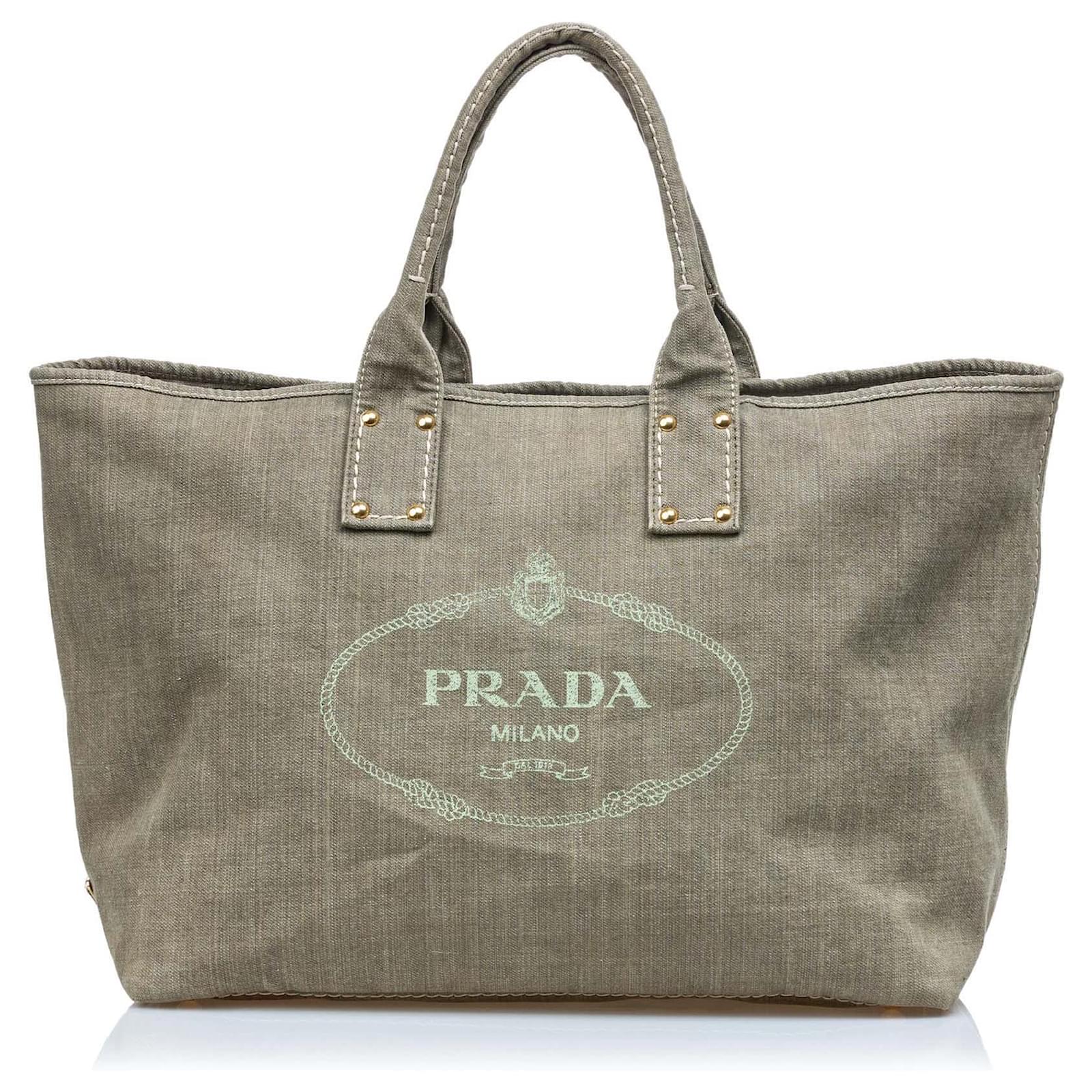 grey canvas tote bag