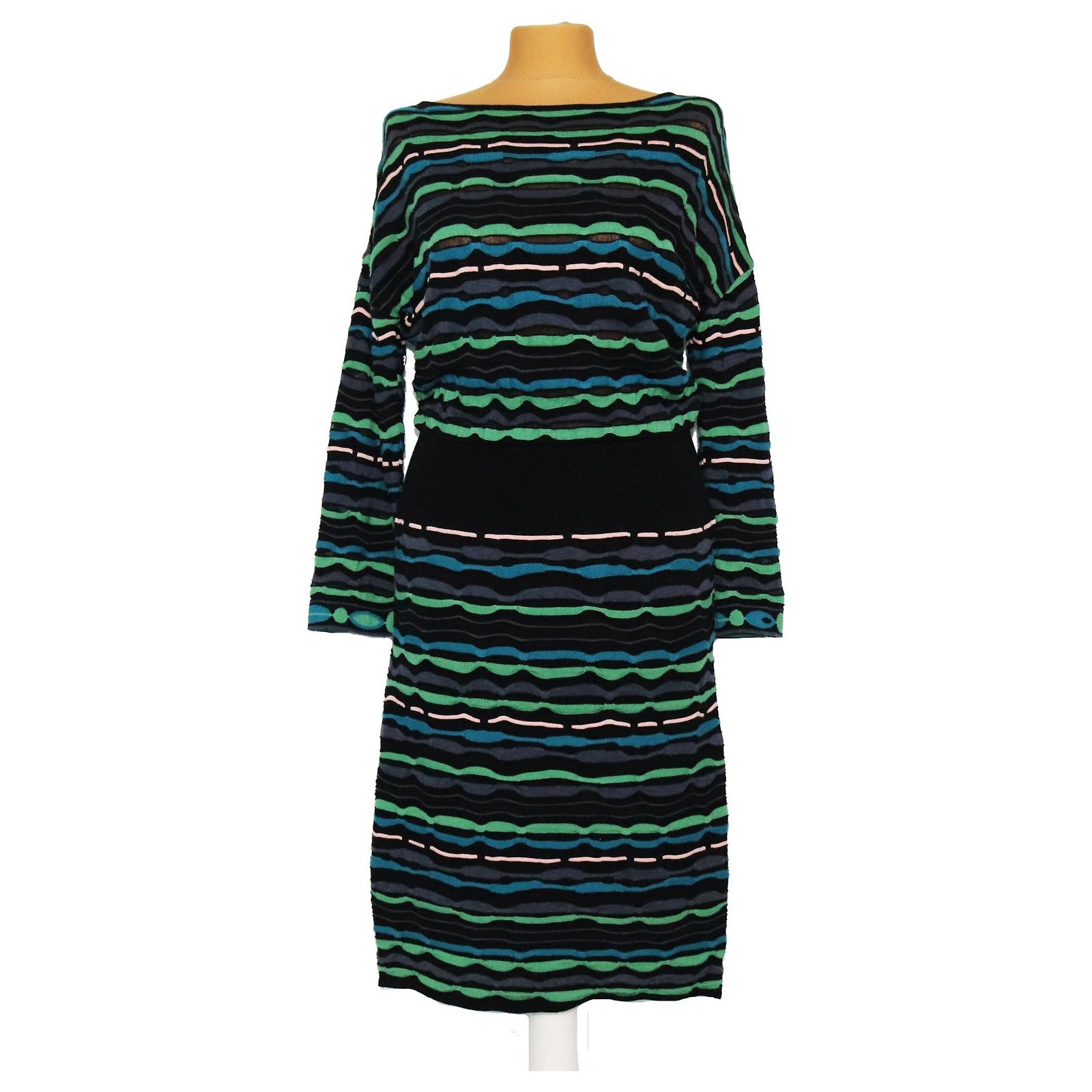 Robe Missoni Femme Multicolore à Rayures - Taille 38/2 (IT) - Laine Mélangée - Occasion Très Bon état