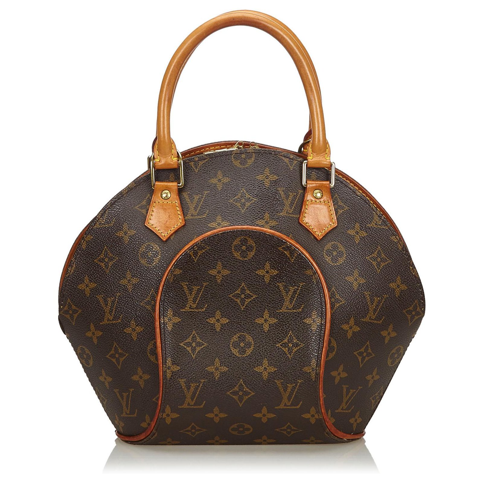 Louis Vuitton Brown Monogram Ellipse PM Leather Cloth ref.135770 - Joli ...