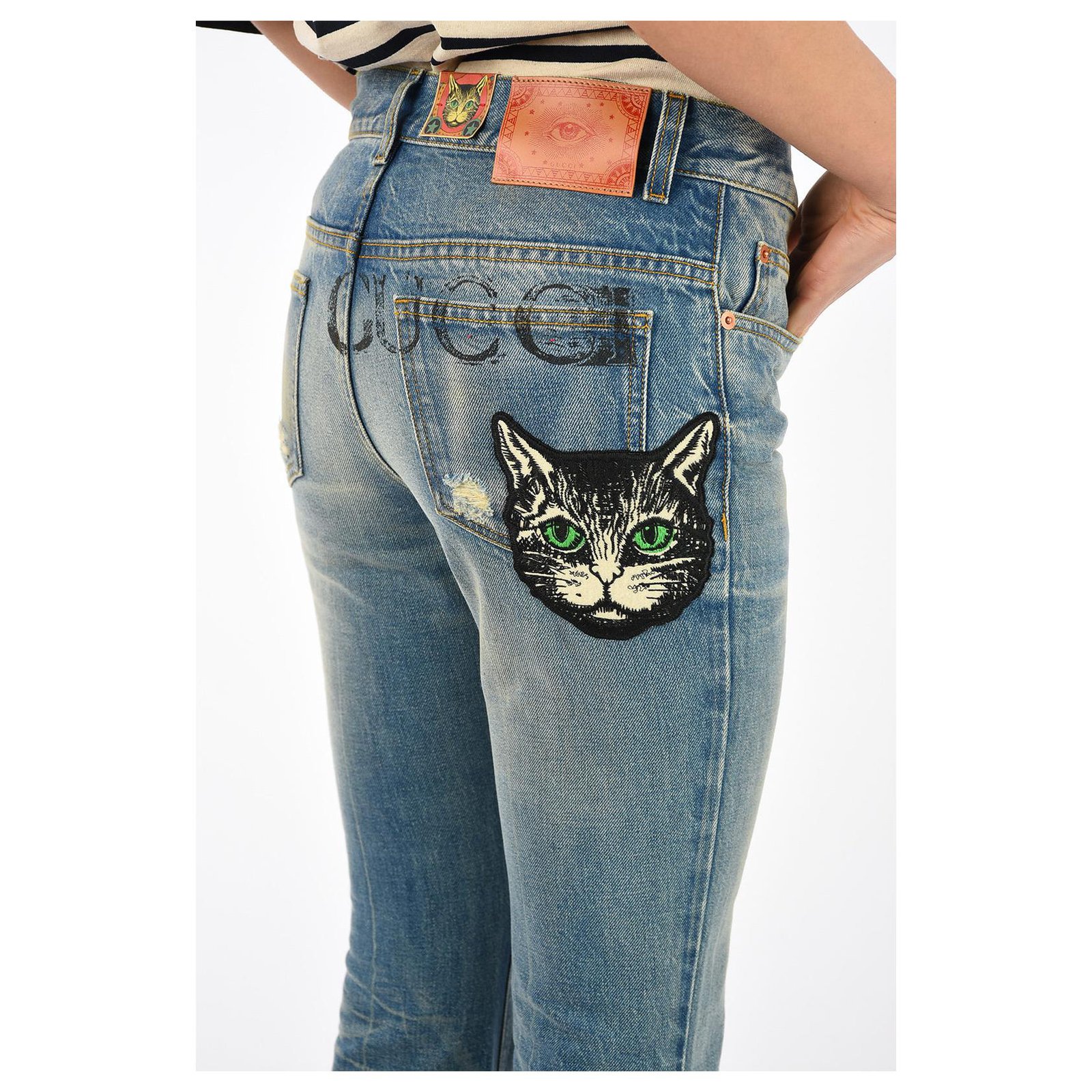 Puno Marketing de motores de búsqueda adverbio Gucci jeans new Blue Cotton ref.135803 - Joli Closet