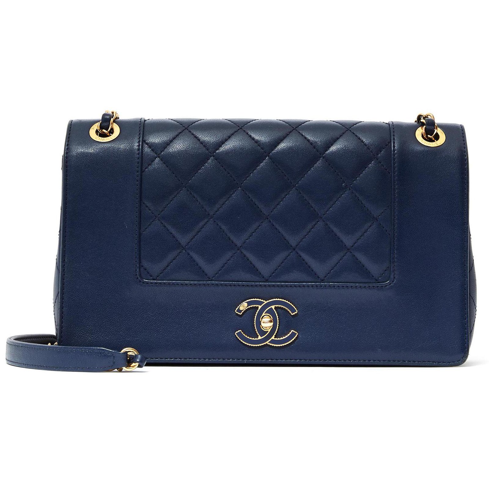 Chanel TIMELESS DIANA LIMITED EDITION NAVY Navy blue Leather ref