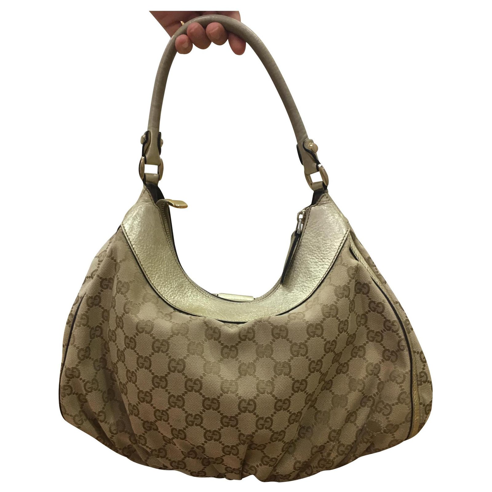 Gucci Cloth monogram bag Handbags Cloth 