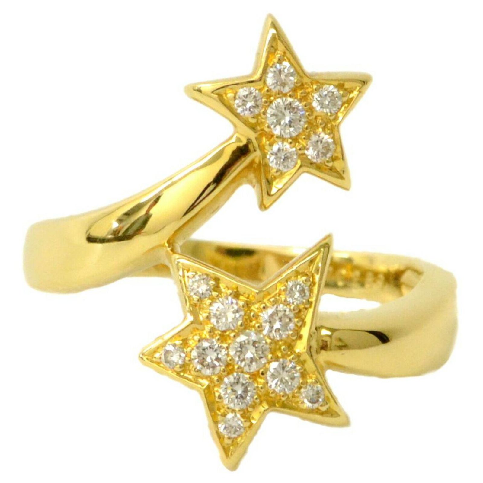 Chanel comete. Кольцо Chanel Comete Star Diamond Ring j0387. Ring with a Star Diamond.