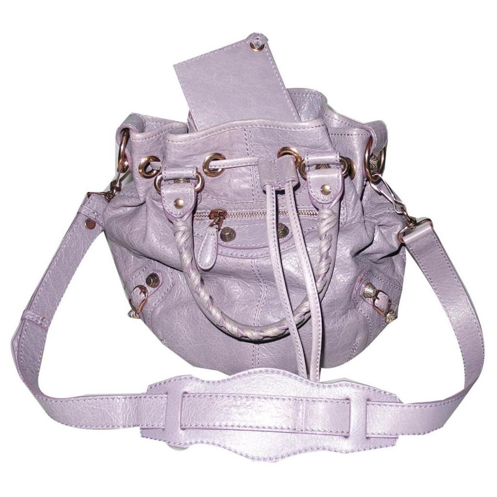 Balenciaga Giant tassel aged leather lilac Lavender ref.137327 - Joli Closet