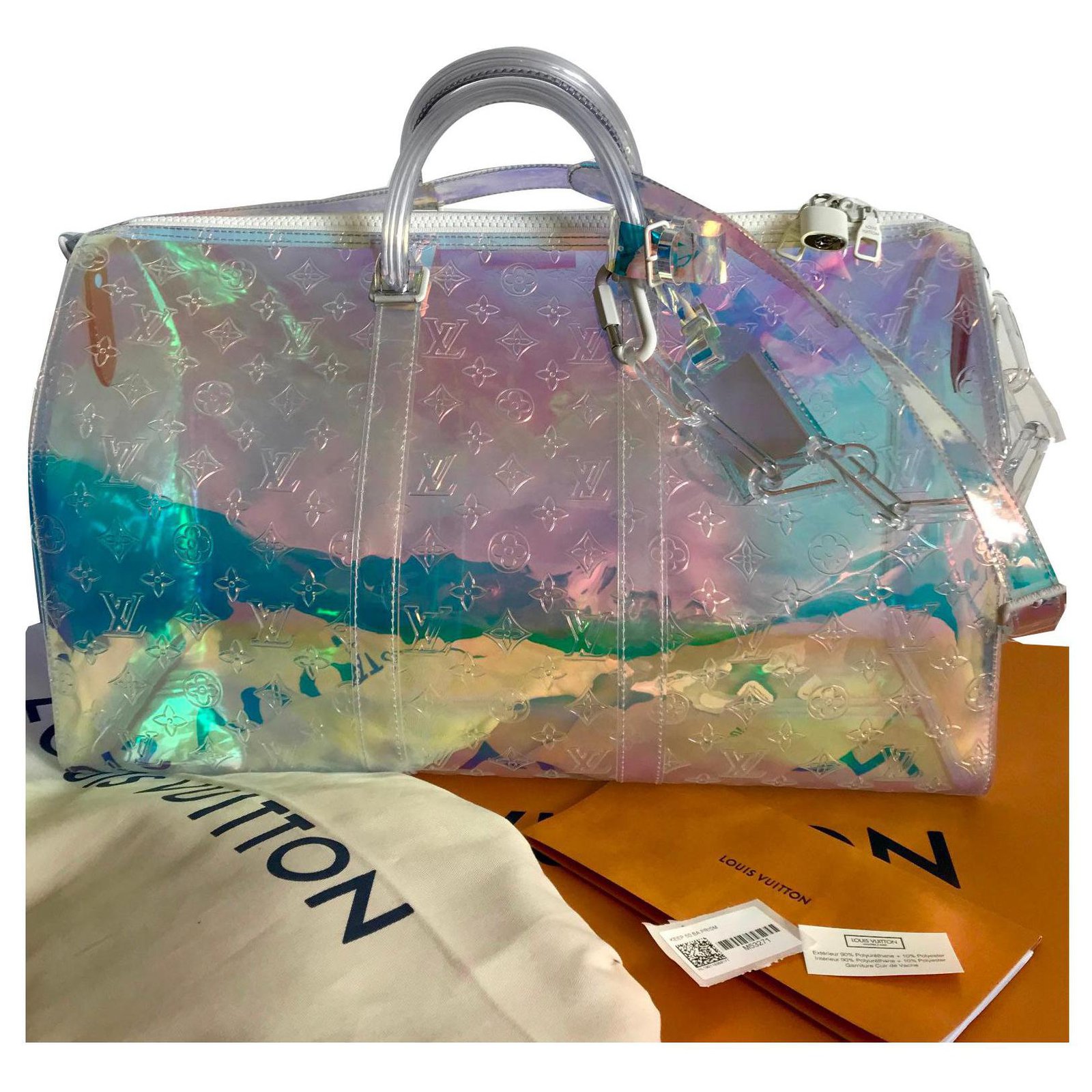 Keepall Louis Vuitton Prisma 50 Virgil Abloh Multicolore Plastica   - Joli Closet