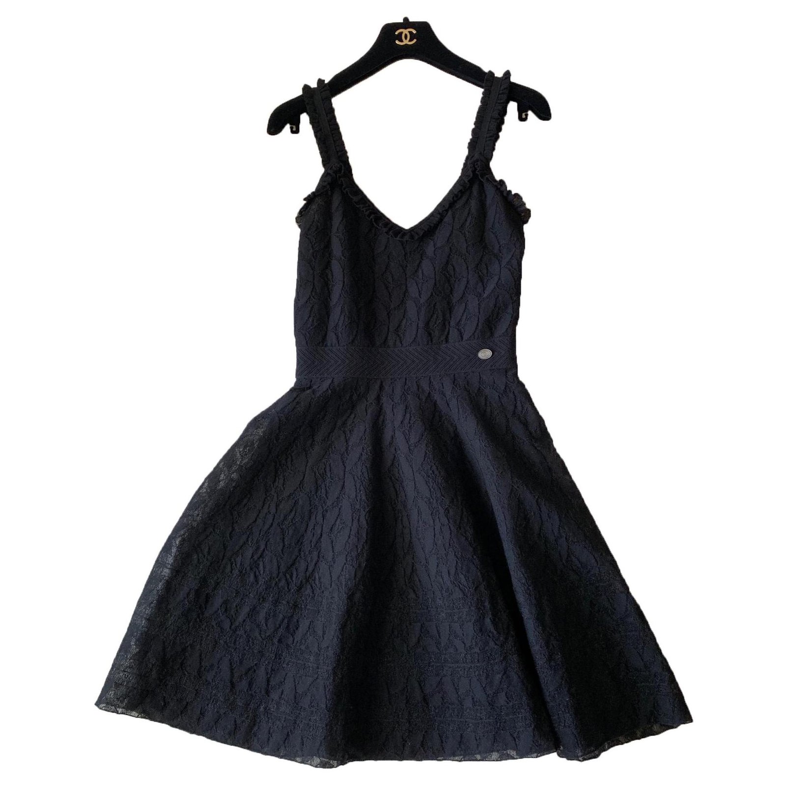 Dresses Chanel Chanel Little Black A-Line Dress Size 34 Size 34 FR