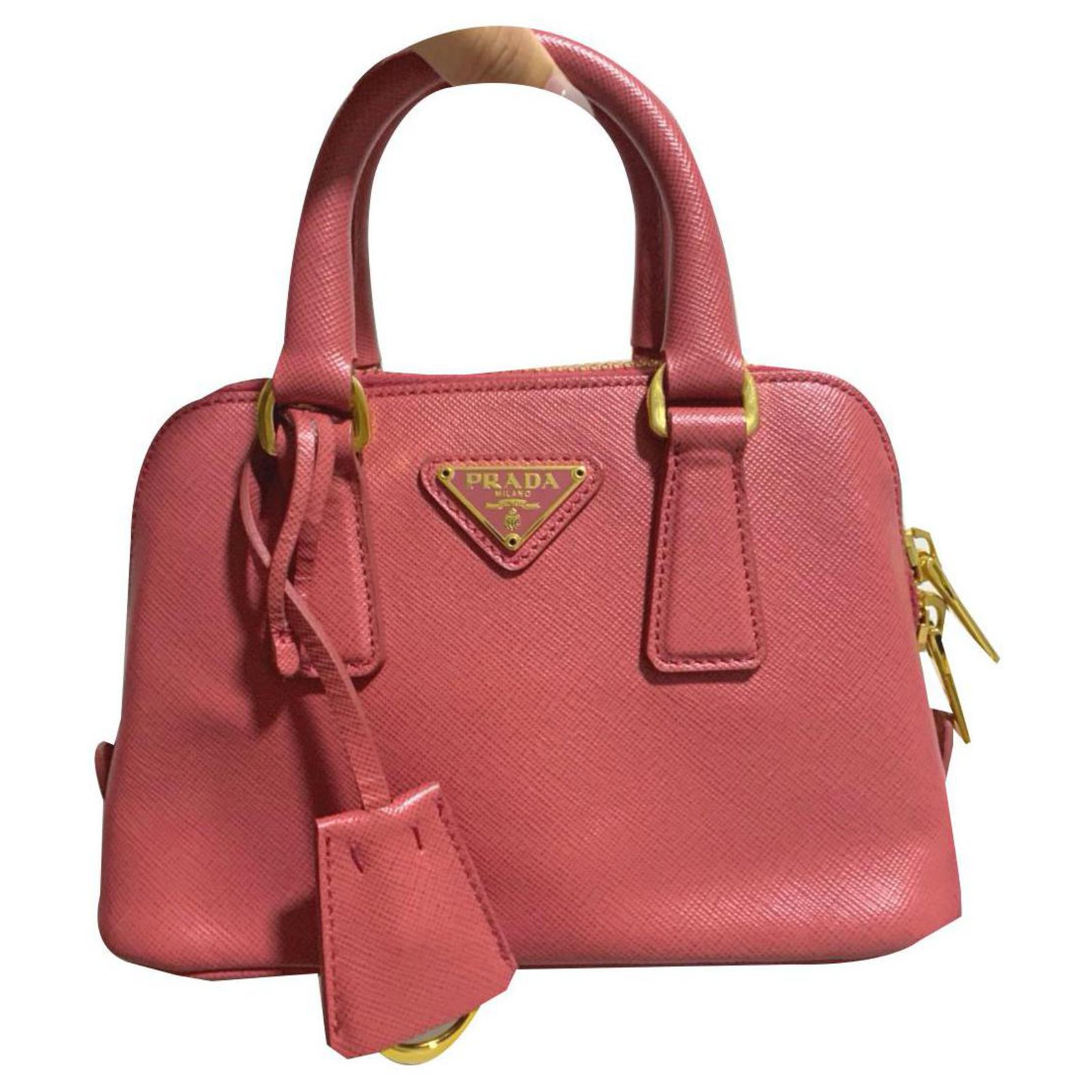 Pink Prada rose bag Golden Nylon ref.786613 - Joli Closet