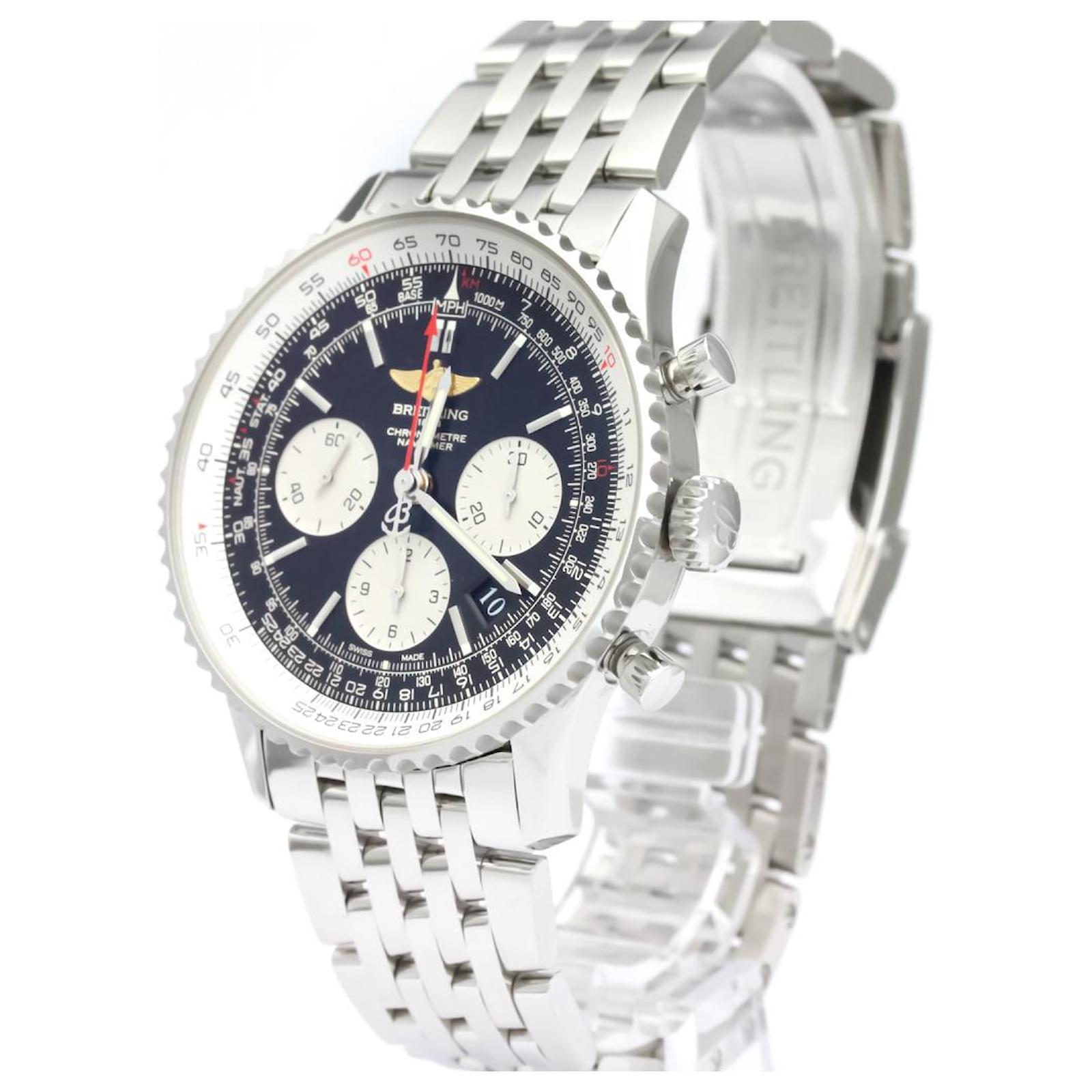 Breitling Silver Stainless Steel Navitimer Automatic AB0120 Black Silvery  Metal ref.138094 - Joli Closet