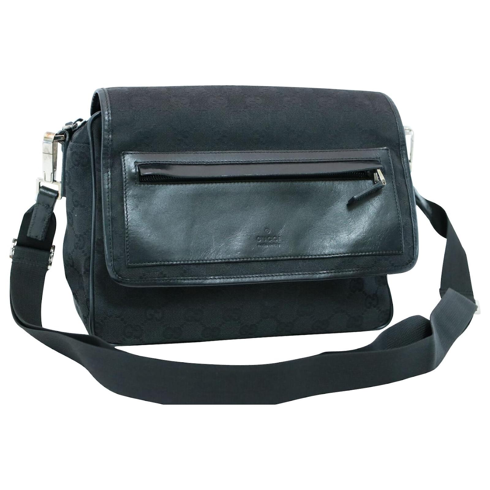 gucci vintage crossbody bag black