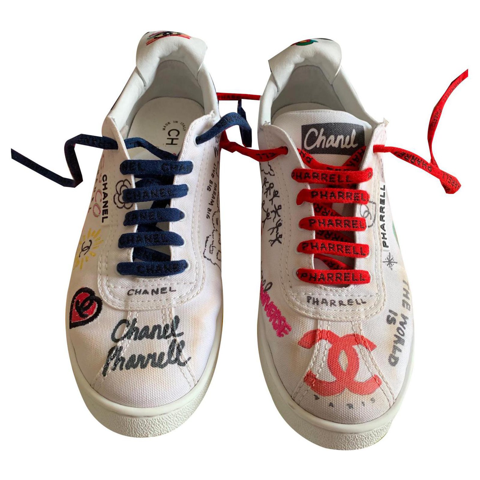 CHANEL PHARRELL sneakers Grafiti collection capsule version used