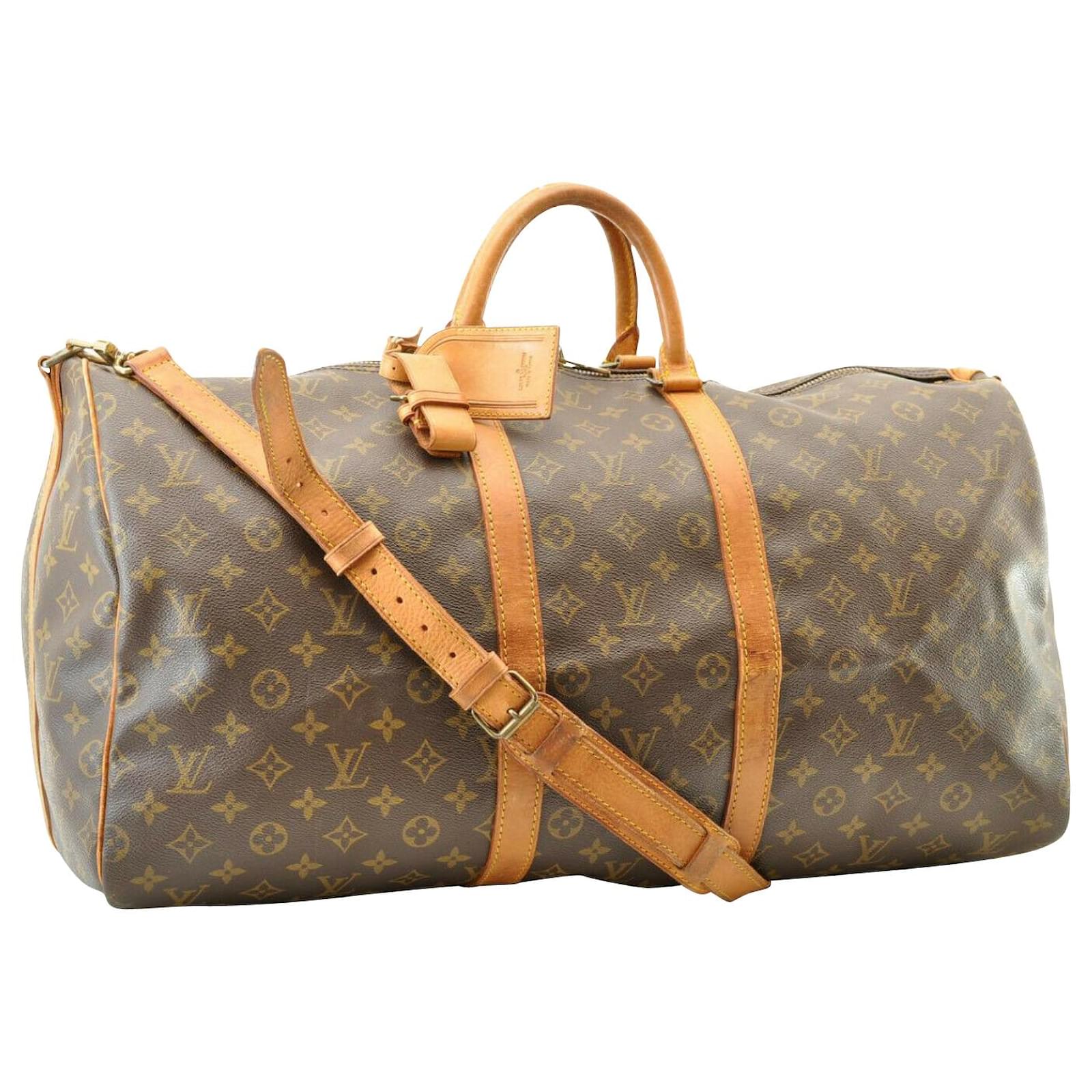 Louis Vuitton Keepall Bandouliere 55 Cloth ref.139615 - Joli Closet