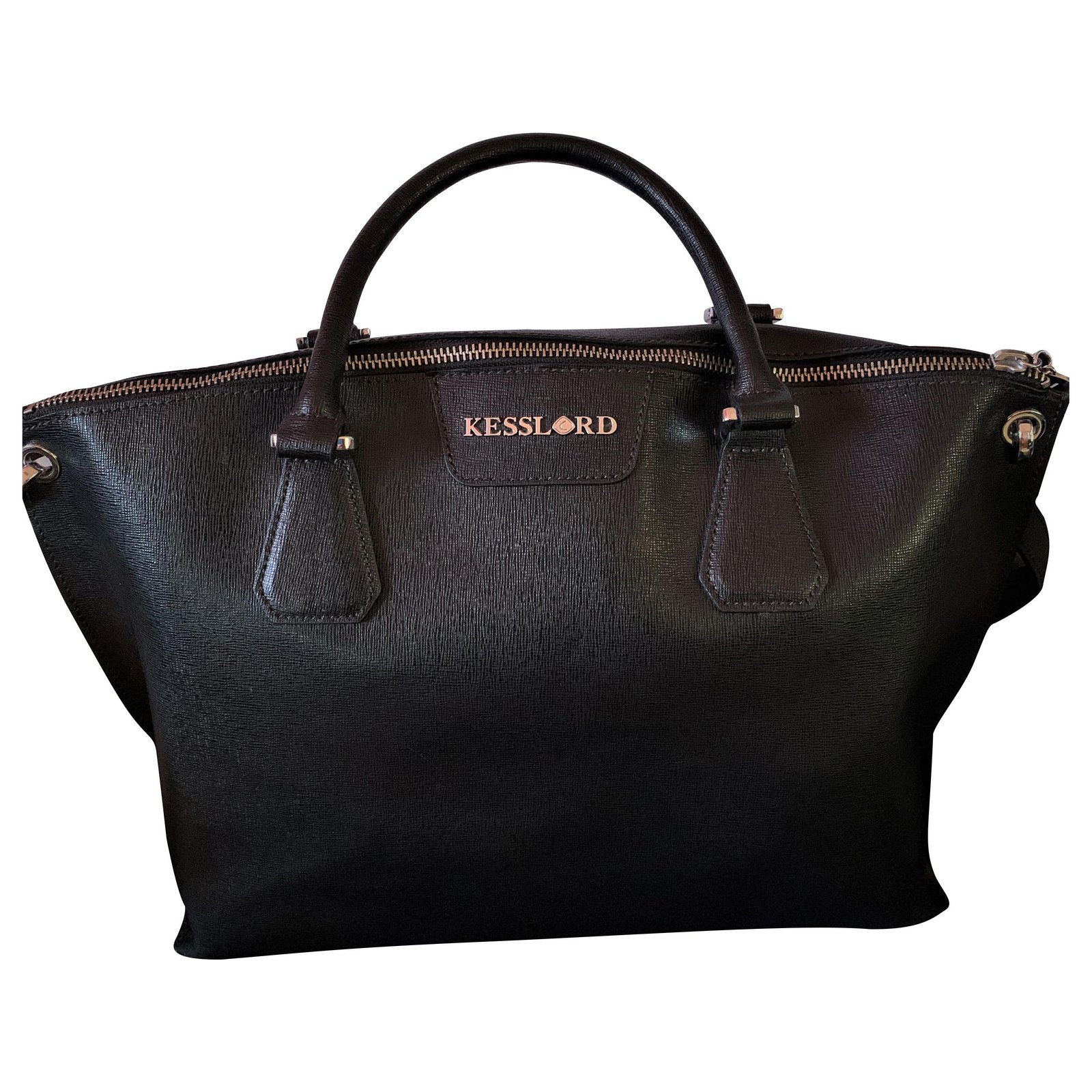 Bolso De Mano Calvin Klein Louise De Piel Saffiano Para Llav