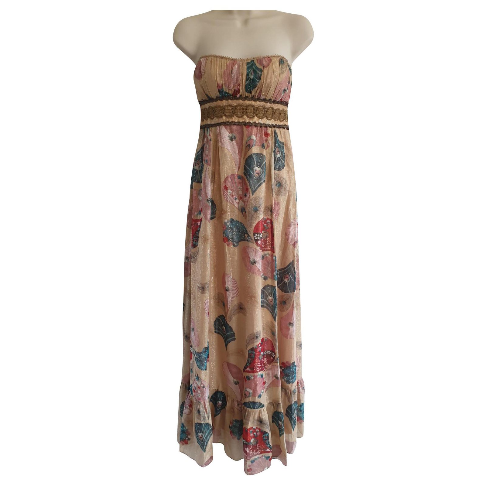 gold silk maxi dress