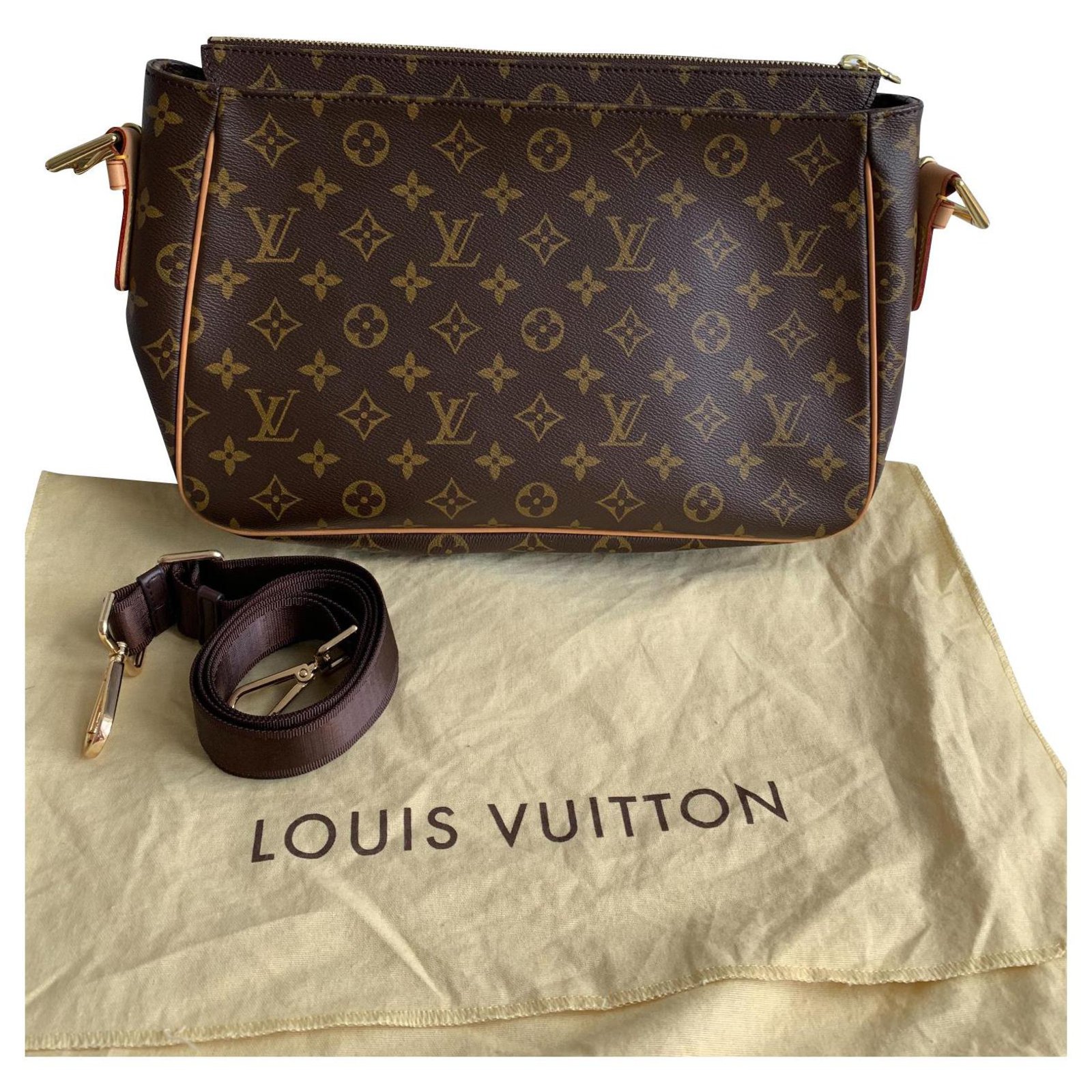 Louis Vuitton Viva Cité GM Brown Cloth ref.148731 - Joli Closet