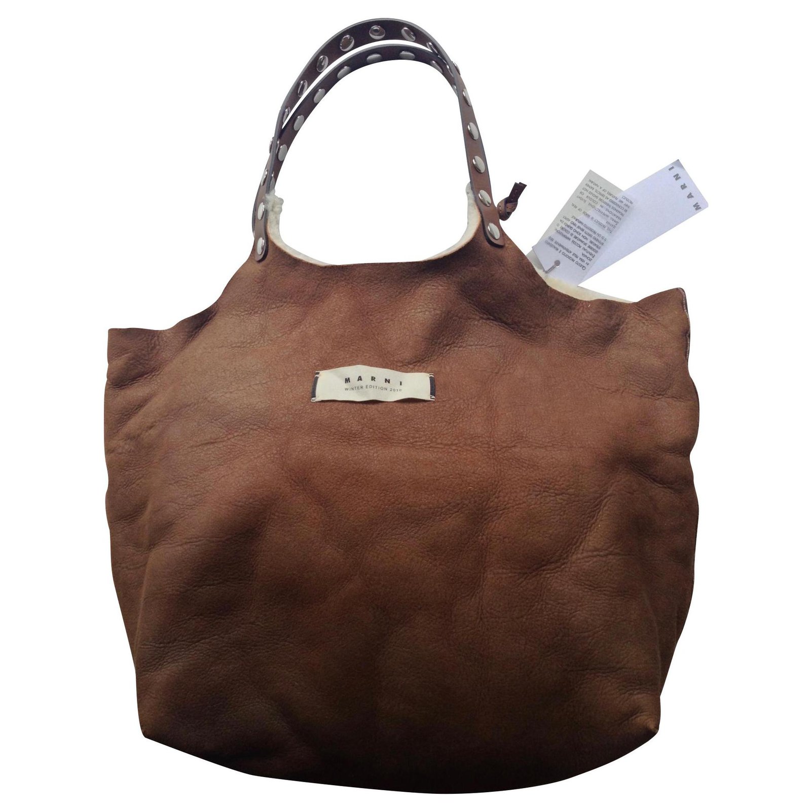 marni leather tote