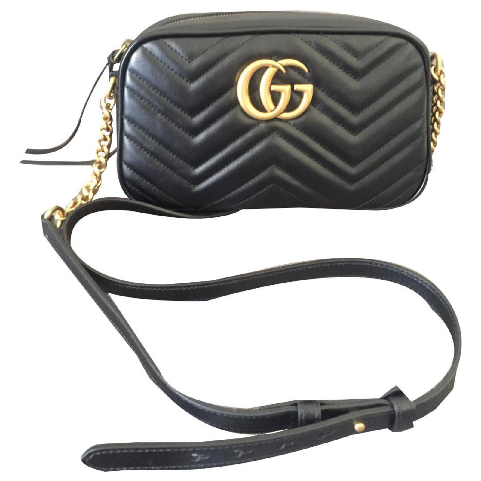 GUCCI GG Marmont Quilted Small Shoulder Bag