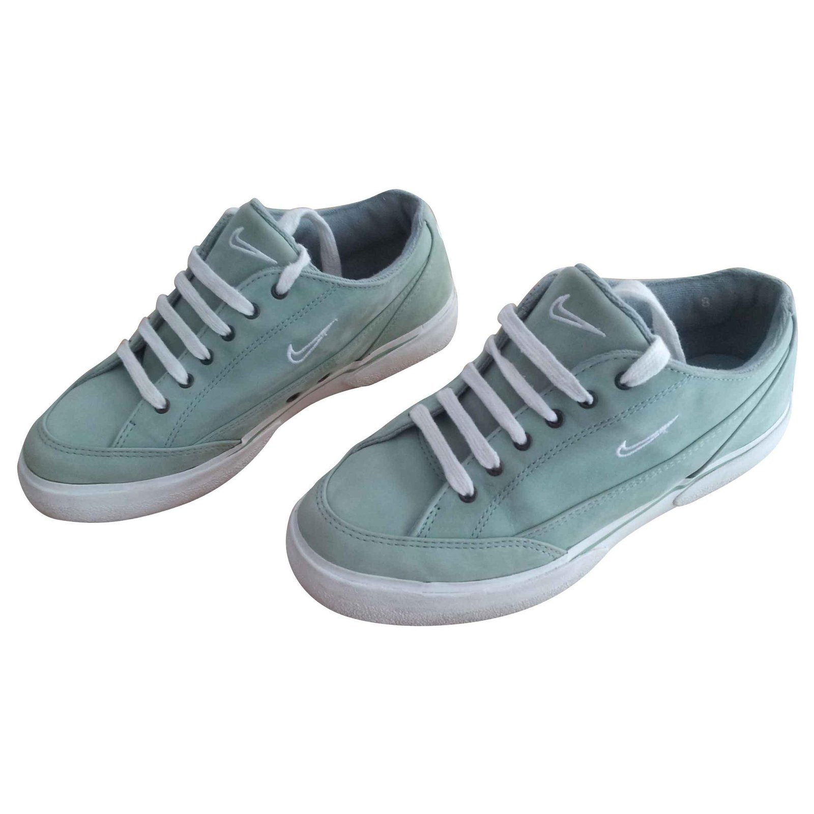 light green nike sneakers