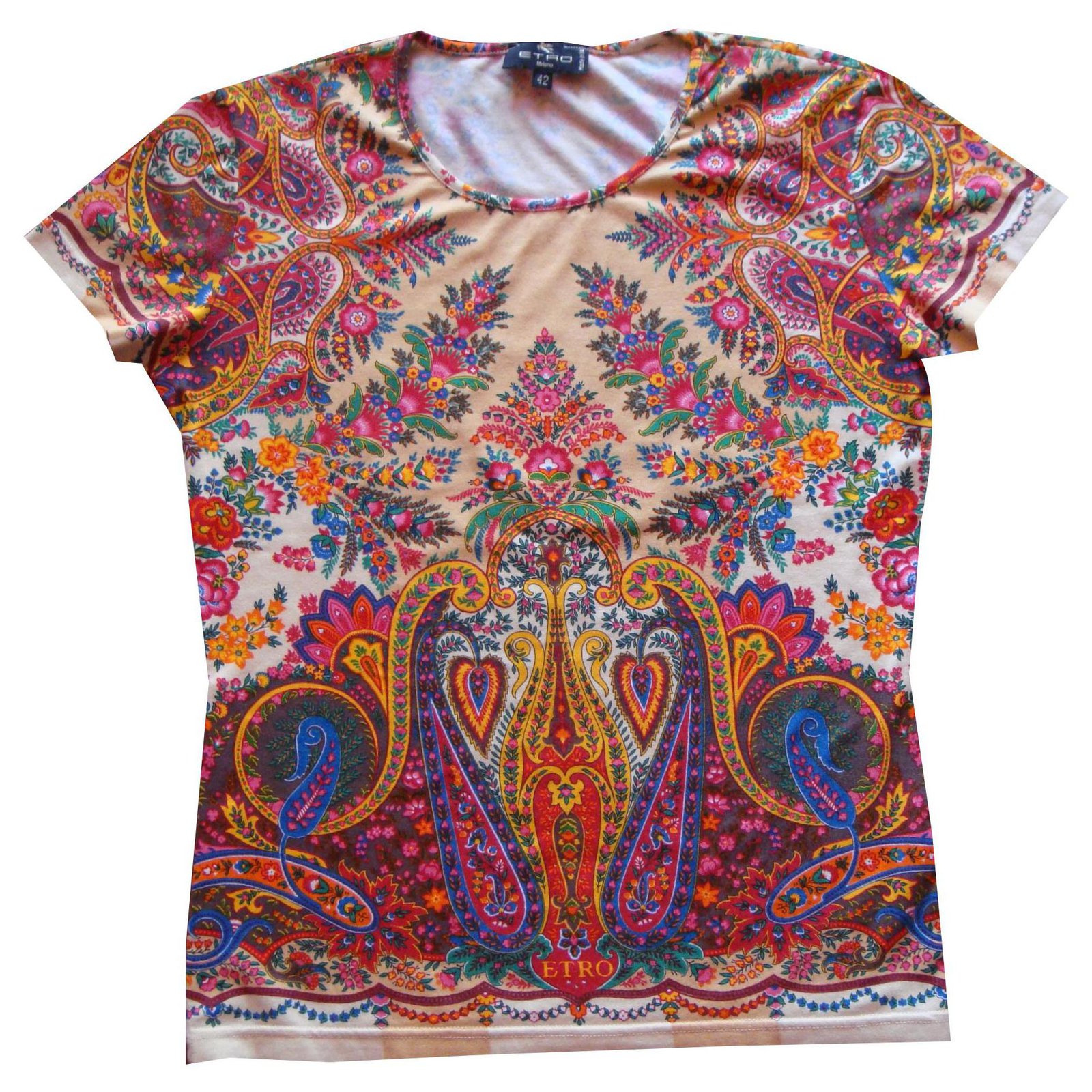 ETRO Cotton Paisley Print T-Shirt