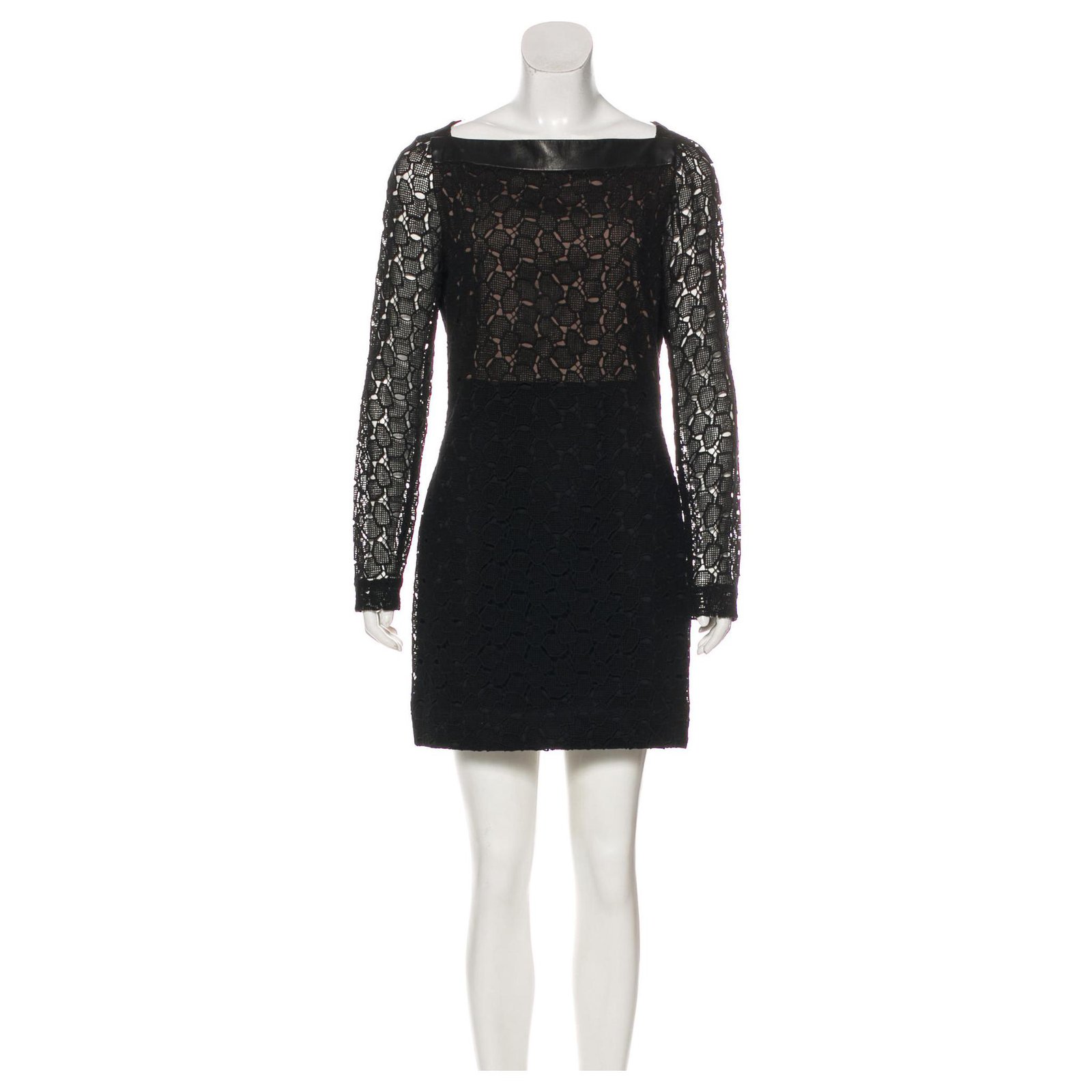 Diane Von Furstenberg Black Lace Dress