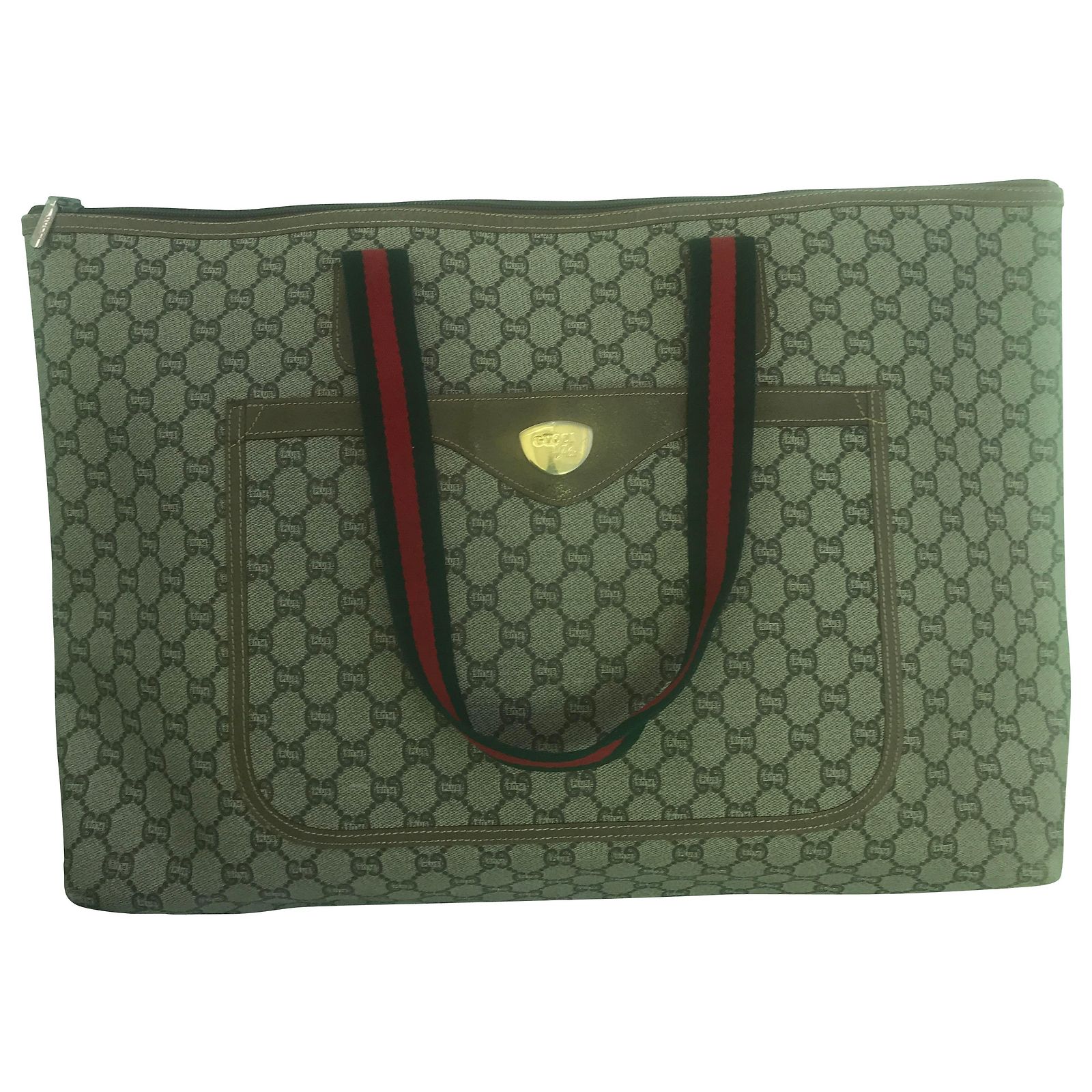 Sac Cabas Marron Moyen En PVC - Sans Marque - Neuf Sans étiquette