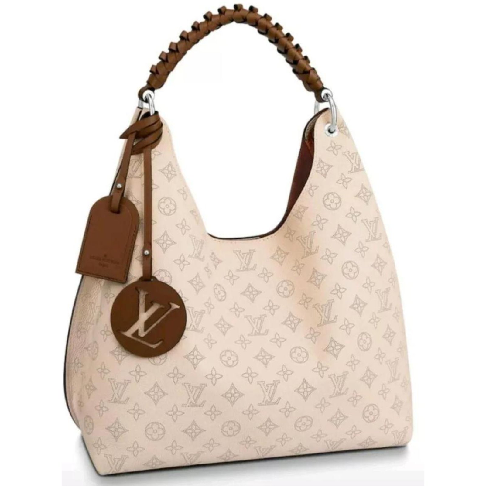 Louis Vuitton Carmel Hobo Handbags Leather Beige Ref 141639 Joli Closet