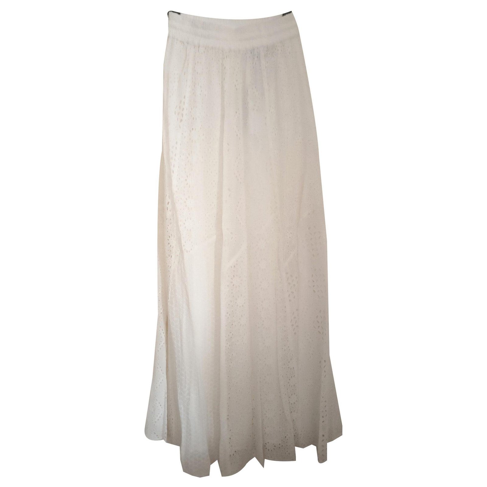 Zara Skirts Skirts Cotton,Viscose White 